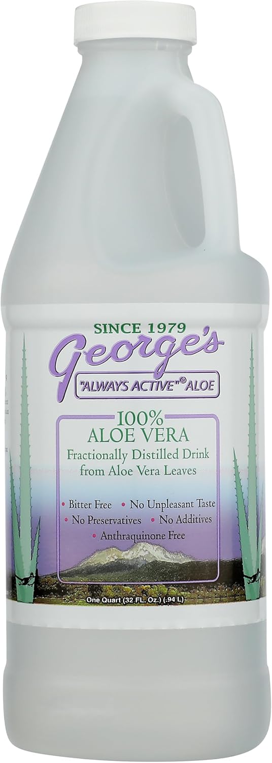 GEORGES (Pack Of 3) Georges Aloe Vera Liquid Superfoods 32 Oz