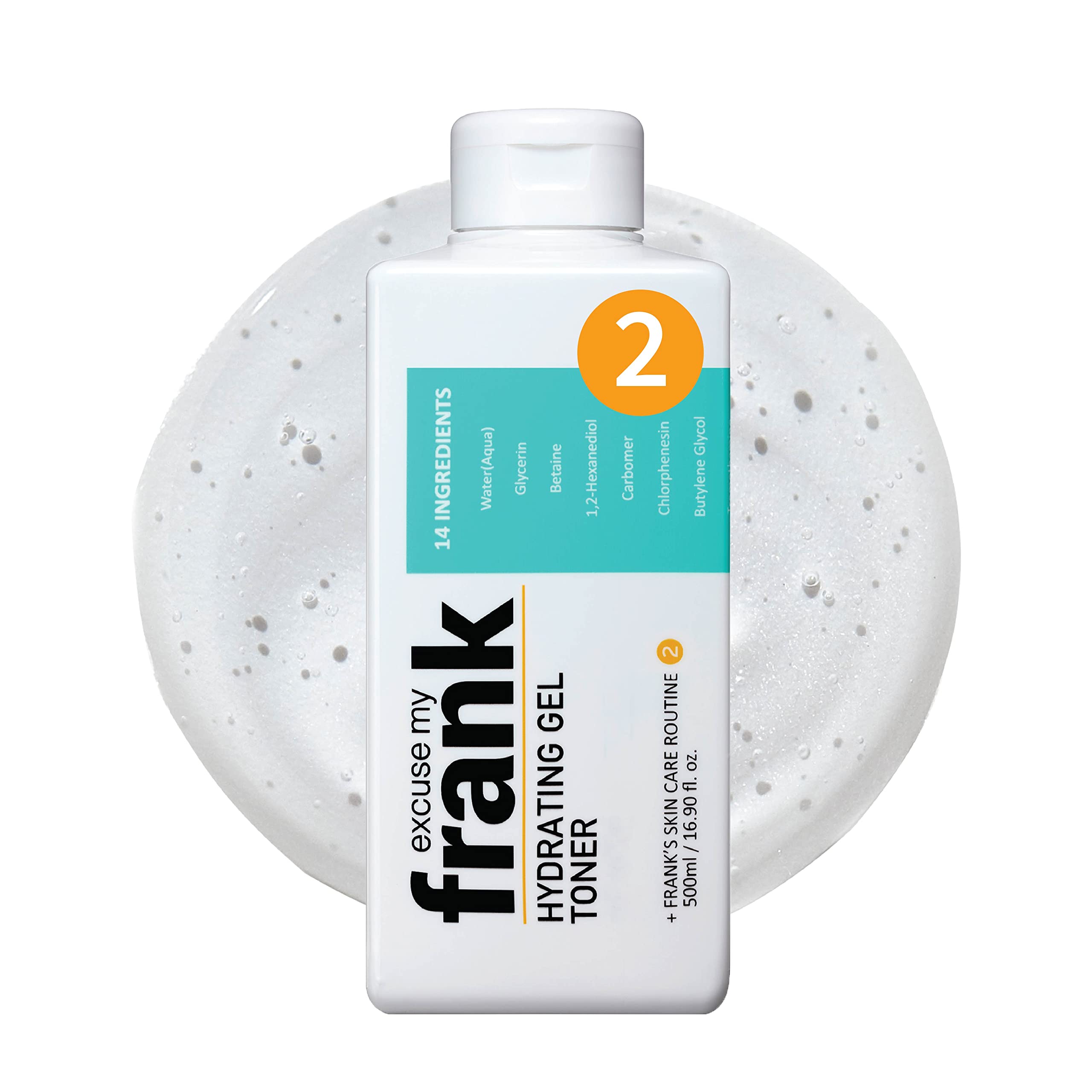 EXCUSE MY FRANK (Pack of 4) Excuse My Frank Facial Toner Gel Hydrating 16.9 Fl Oz