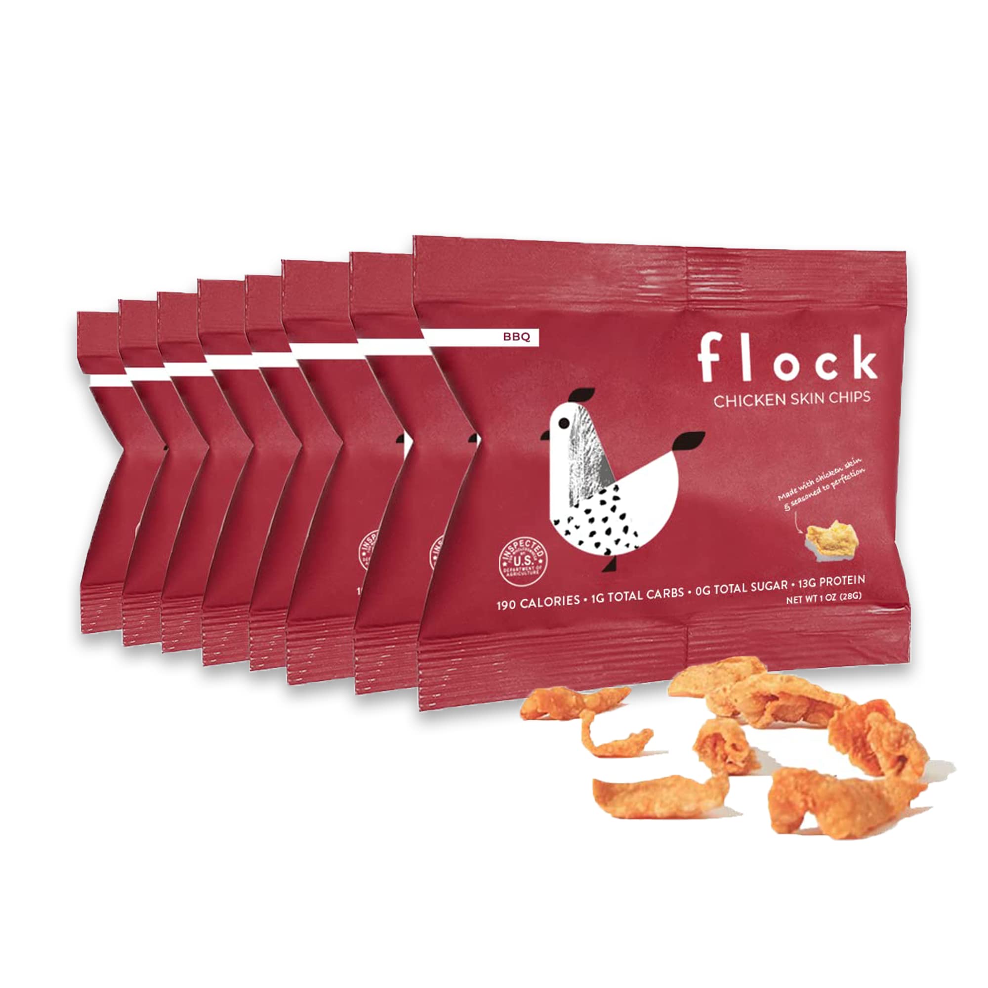 FLOCK (Pack of 16) Flock Chips Chicken Teriyaki Black Pepper Protein 1 Oz