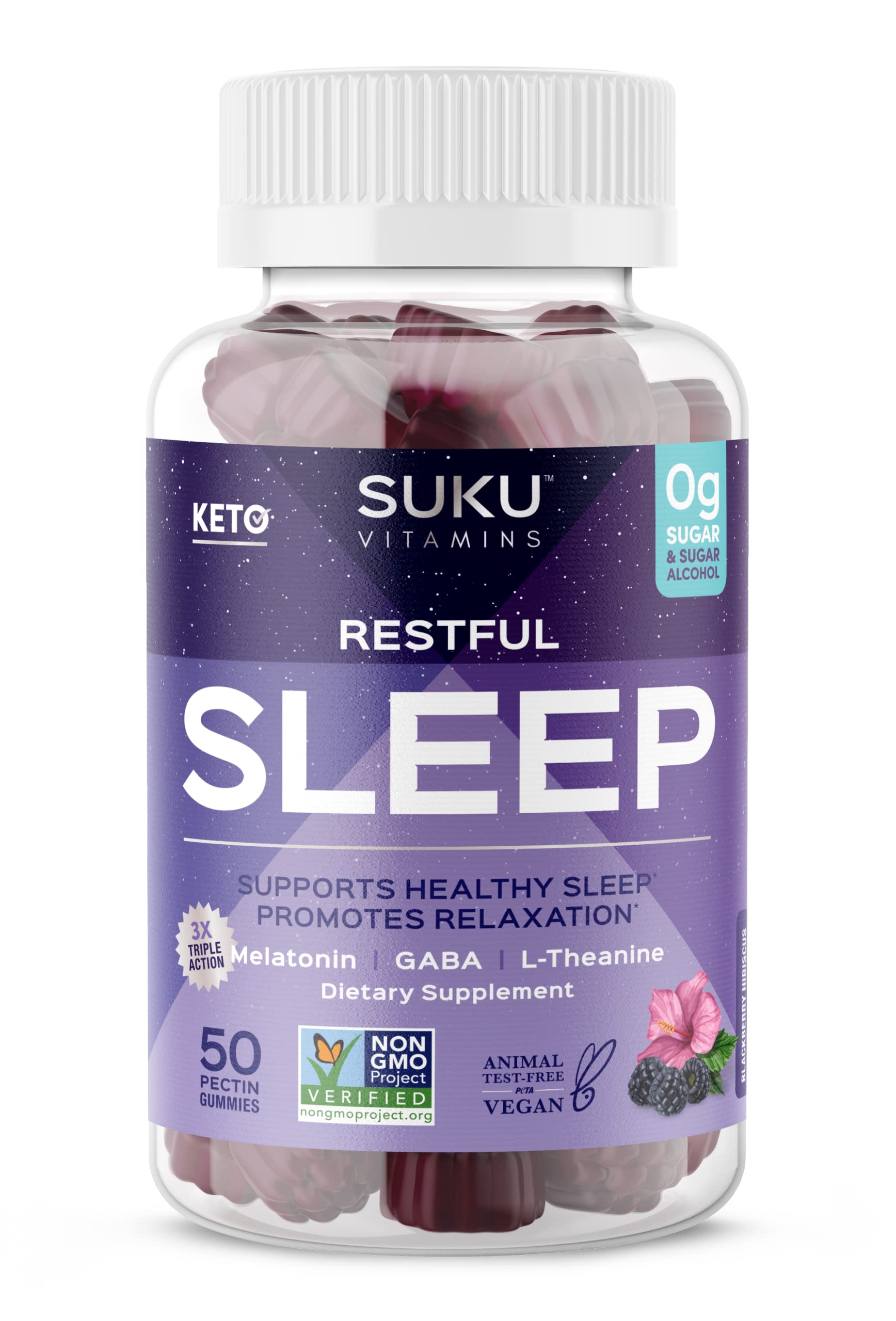 SUKU VITAMINS (Pack Of 4) Suku Vitamins Sleep Restful Gummy 50 Pieces