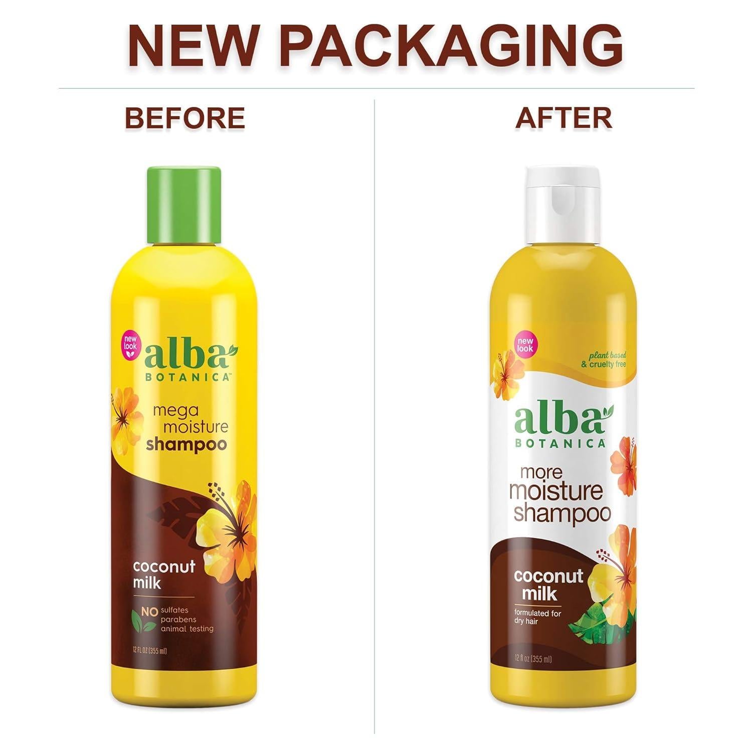 ALBA BOTANICA (Pack of 7) Alba Botanica Hair Wash Rich Coconut Milk 12 Oz