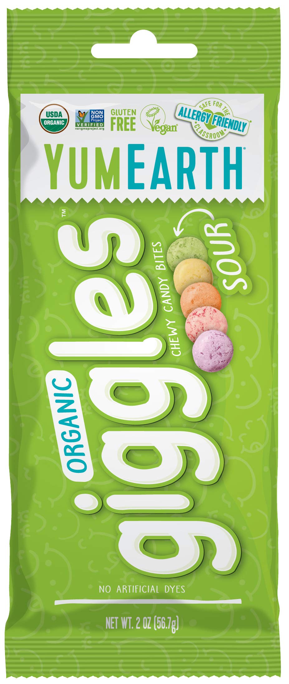 Yumearth Candy Giggles Sour Grab & Go Gummy Candy