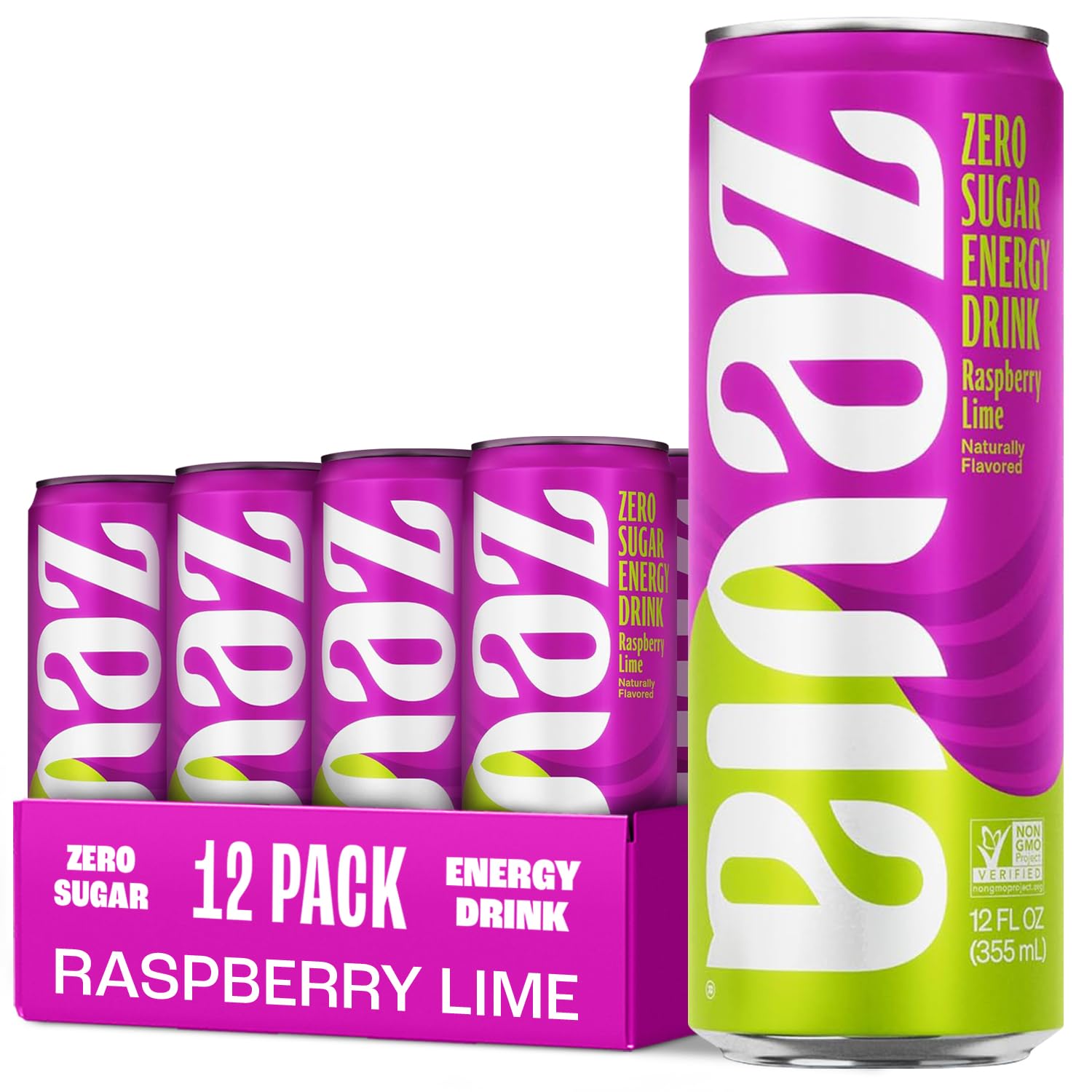 Zevia Energy Drink Raspberry Lime