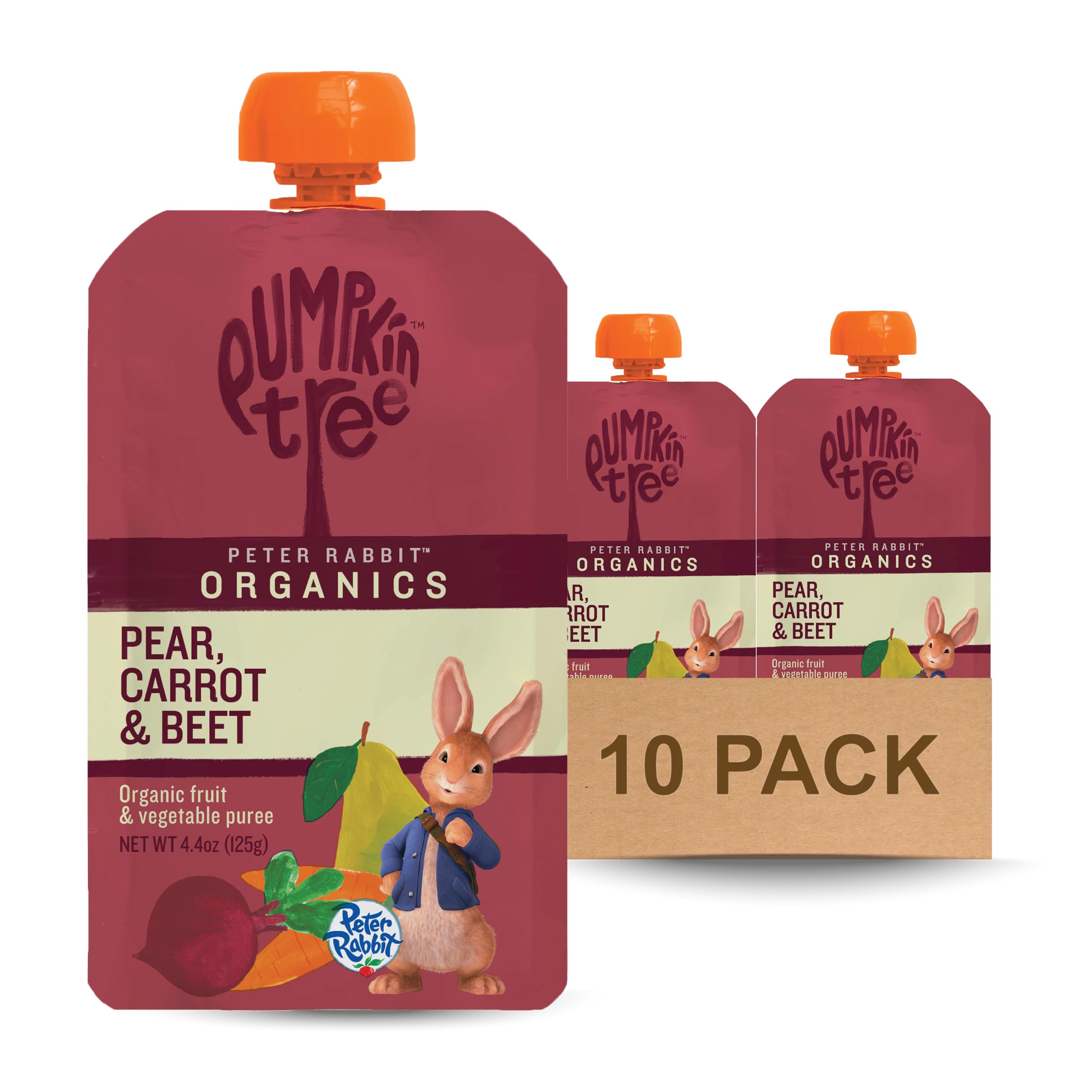 PETER RABBIT (Pack Of 30) Peter Rabbit Puree Beet Carrot Pear 4.4 Oz