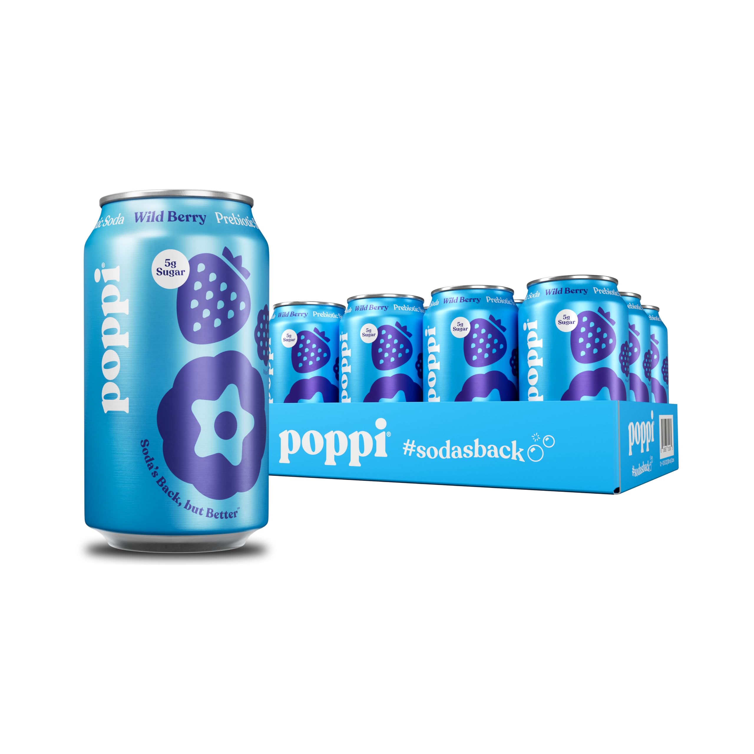 Poppi Soda Prebiotic Wild Berry