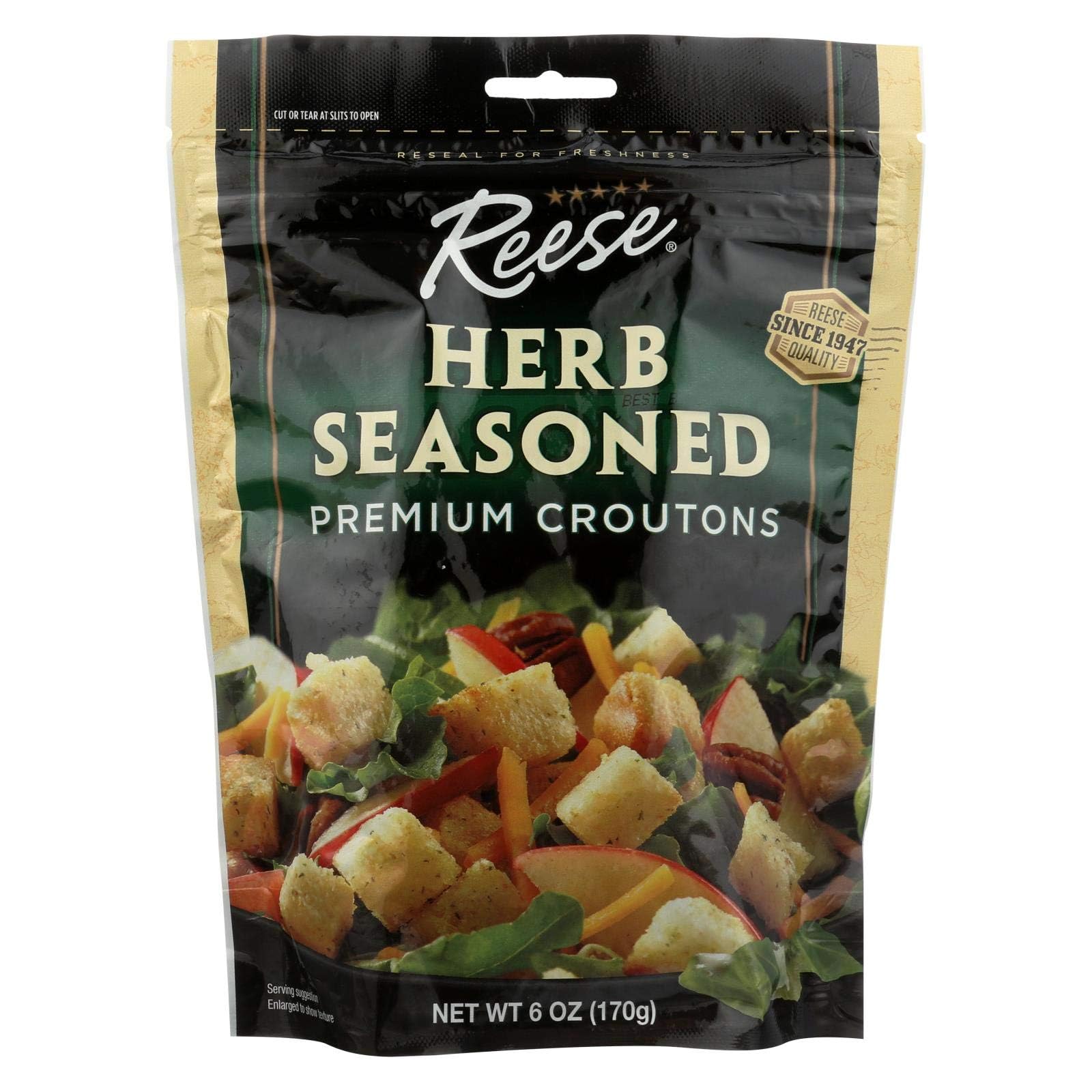 Reese Croutons Sea Salt Natural Seasoned Crouton Topping