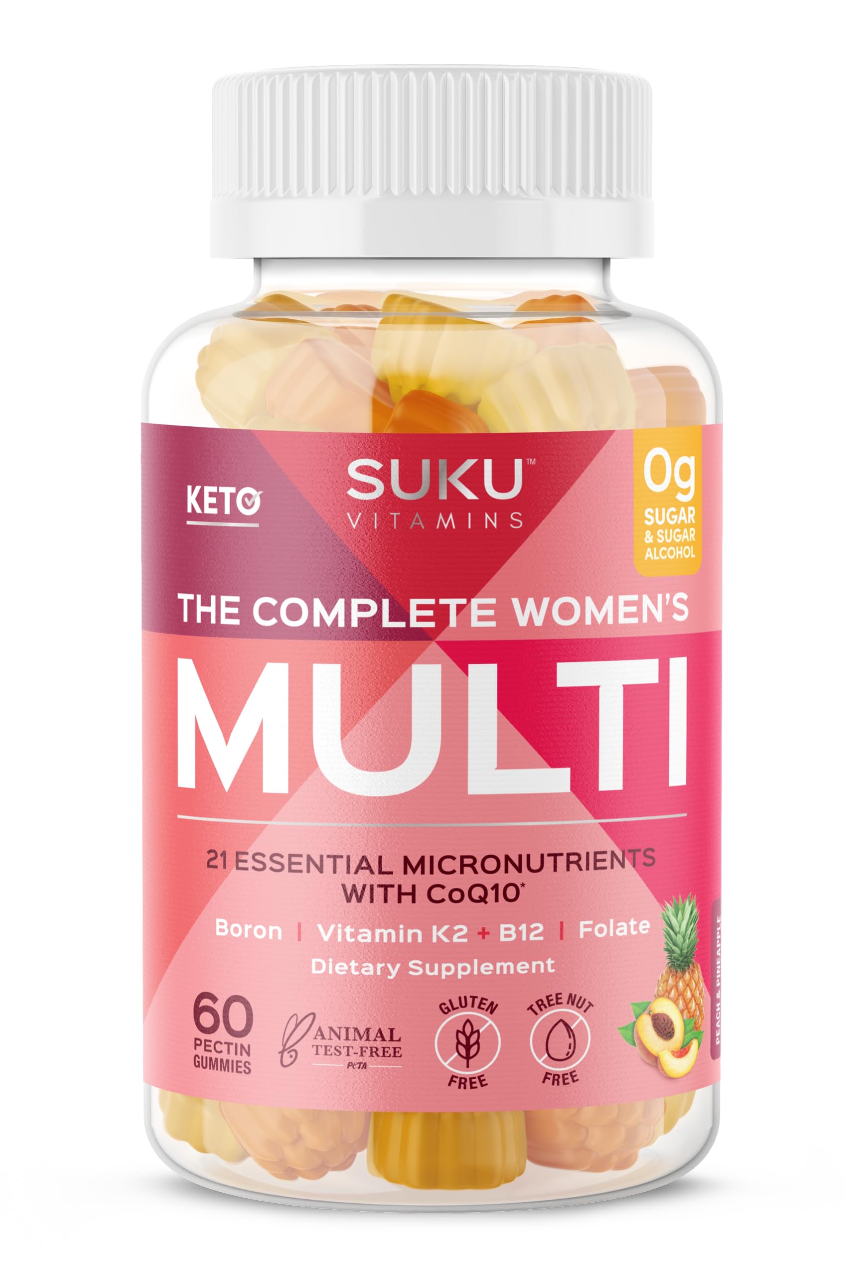 SUKU VITAMINS (Pack of 4) Suku Vitamins Women Multivitamin Gummy Vitamins Supplement 60 Pieces