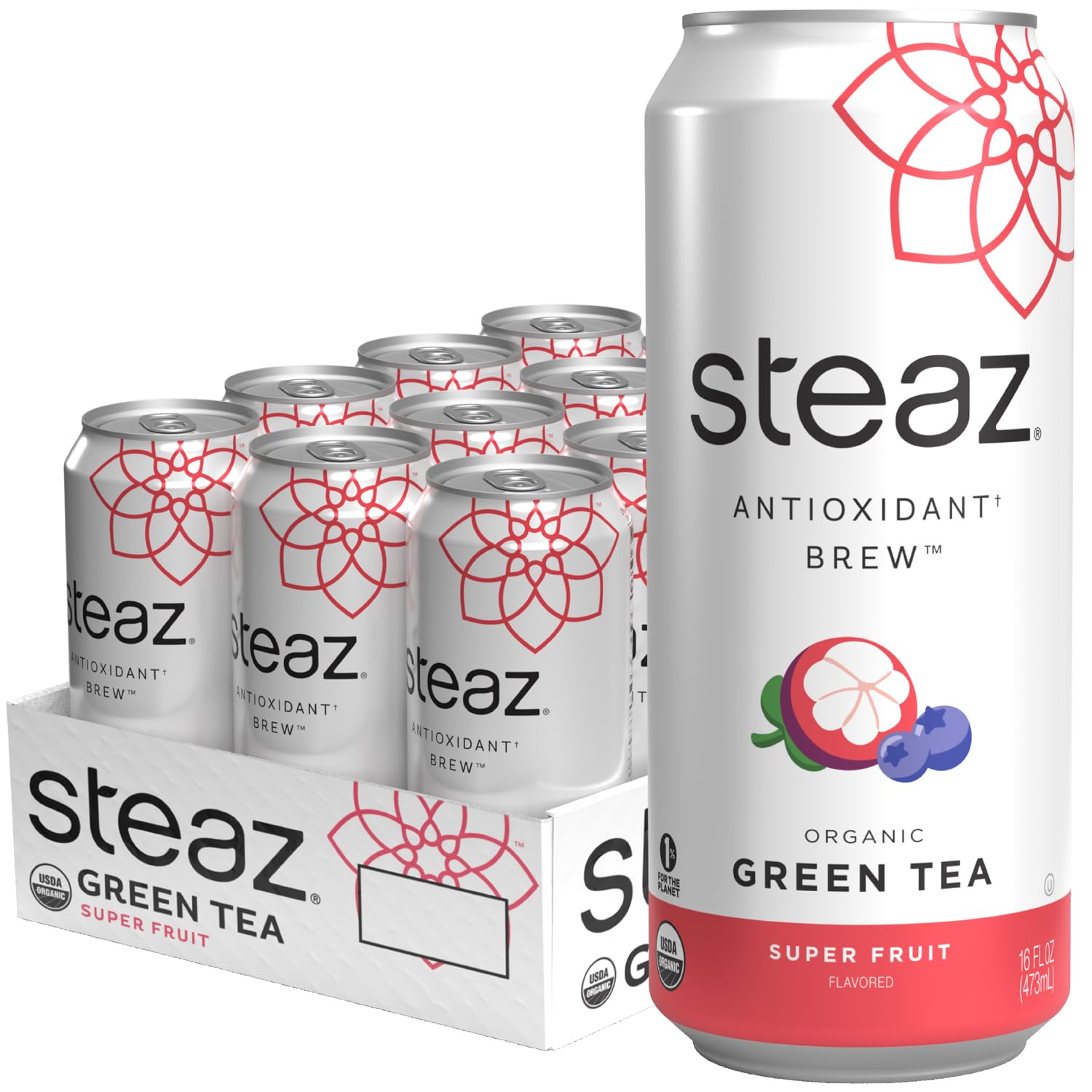 Steaz Tea Antioxidant Brew Super OG RTD Beverage