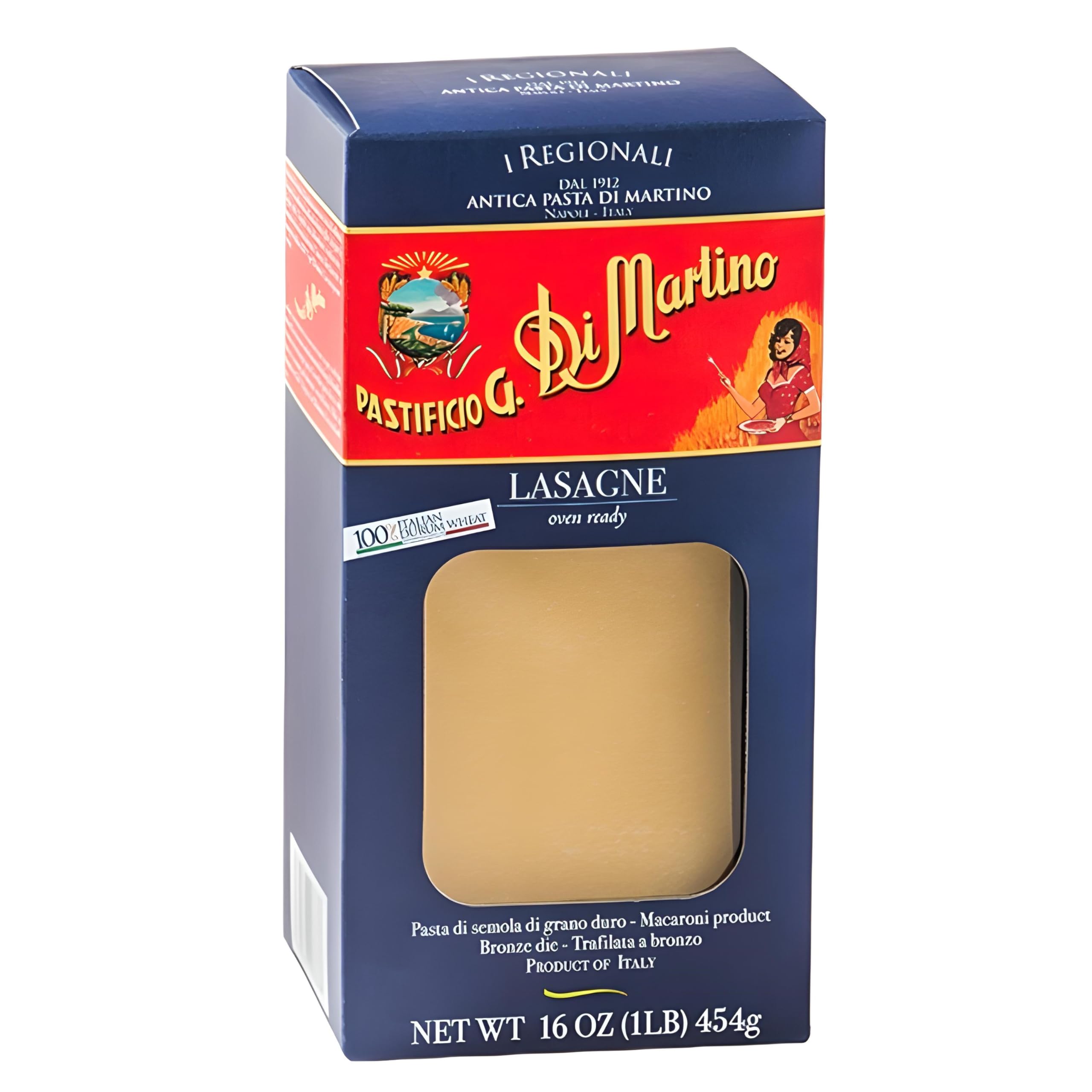 Di Martino Pastificio G. Di Martino Lasagna Pasta Short Cut Pasta 1 Lb.