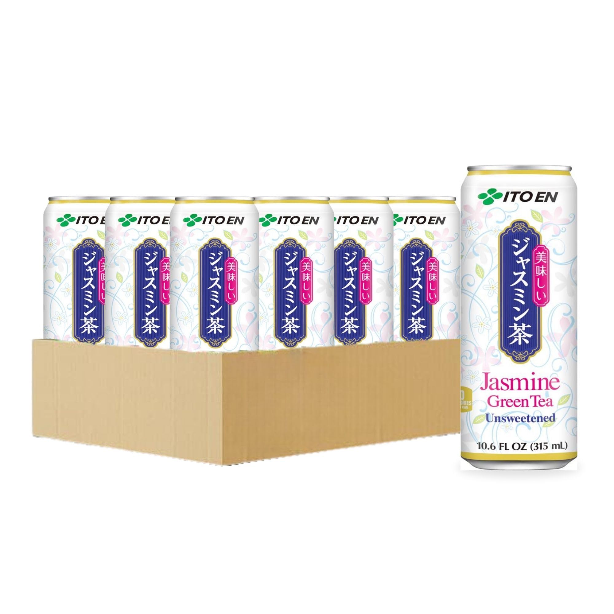 ITO EN (Pack of 24) Ito En Tea Green Jasmine Unsweetened Ready to Drink 10.6 Fl Oz