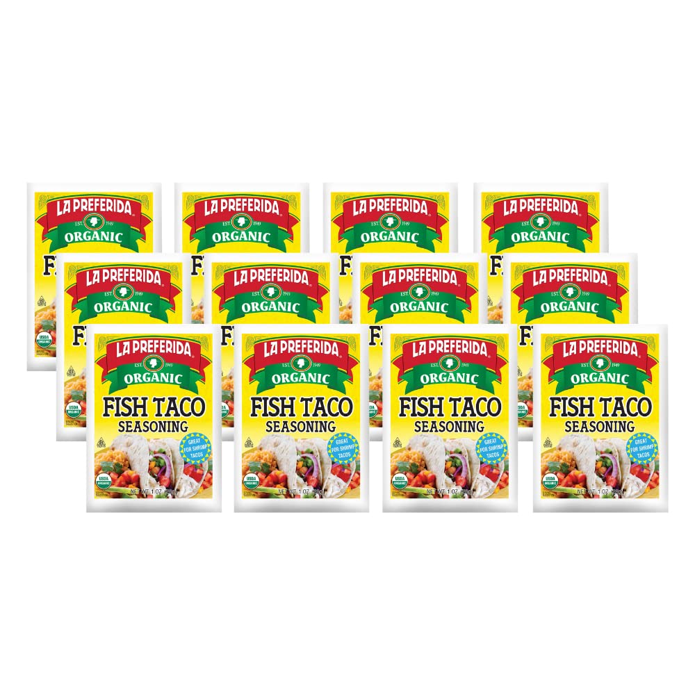LA PREFERIDA (Pack of 24) La Preferida Fish Taco Organic Seasoning Blend 1 Oz