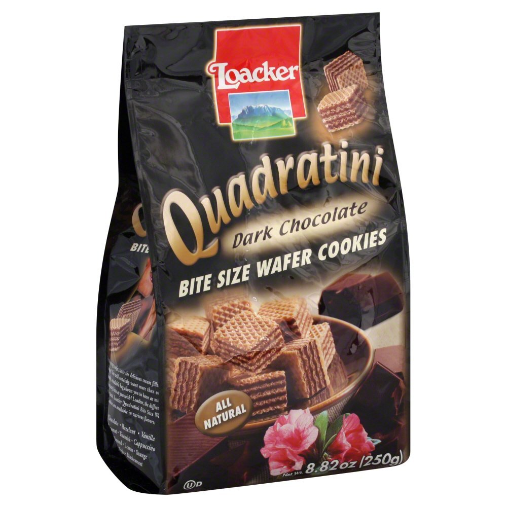 Loacker Wafer Quadratini Dark Chocolate
