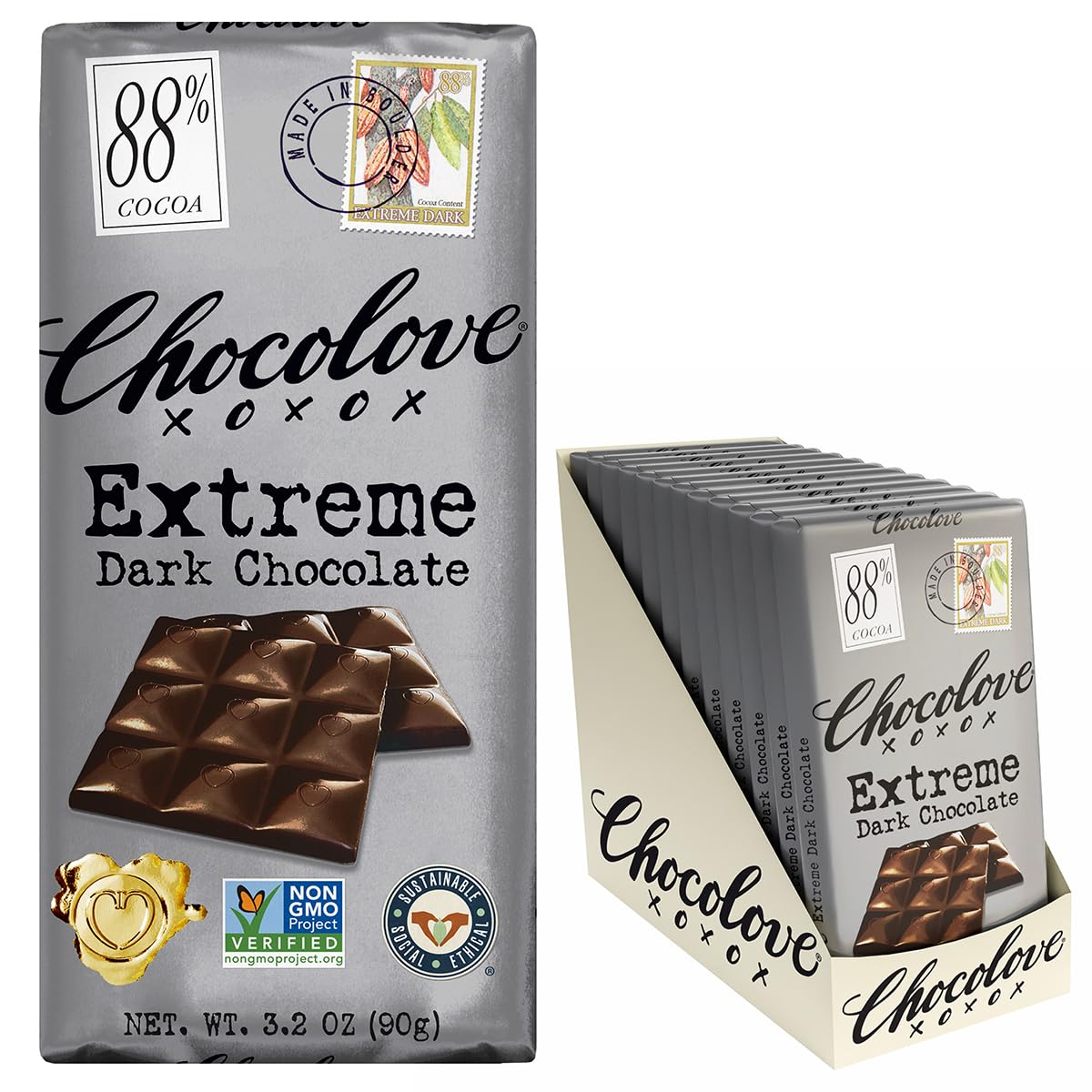 Chocolove Dark Chocolate Bar Xtreme
