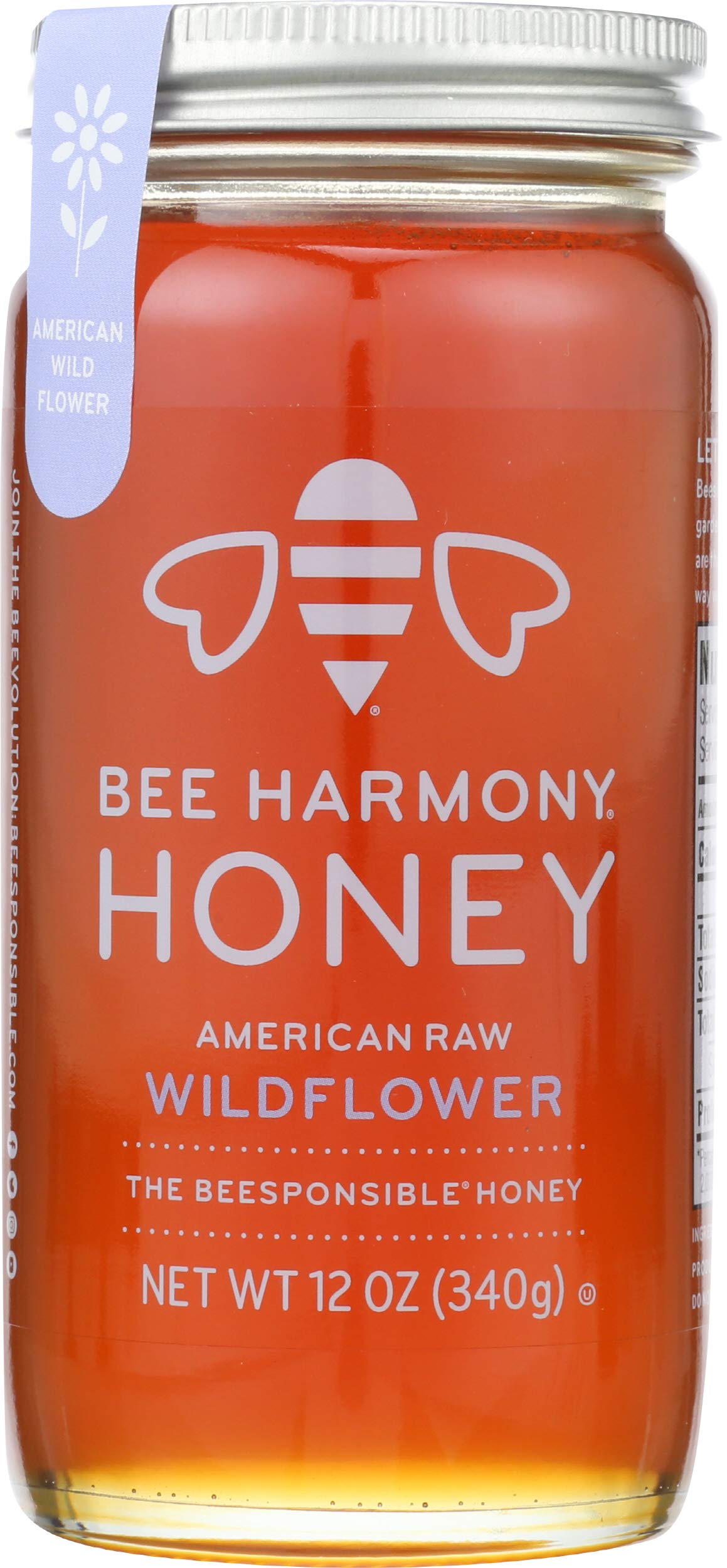 Bee Harmony Honey American Wildflower Natural Honey Liquid