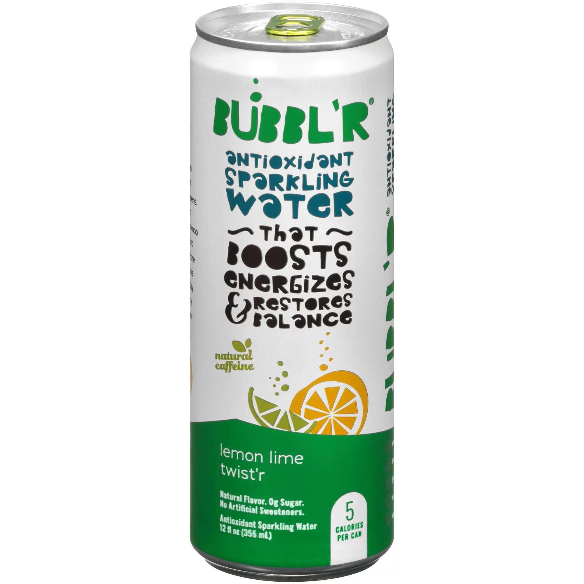 Bubblr Lemon Lime Twistr Sparkling Beverage Functional Wate