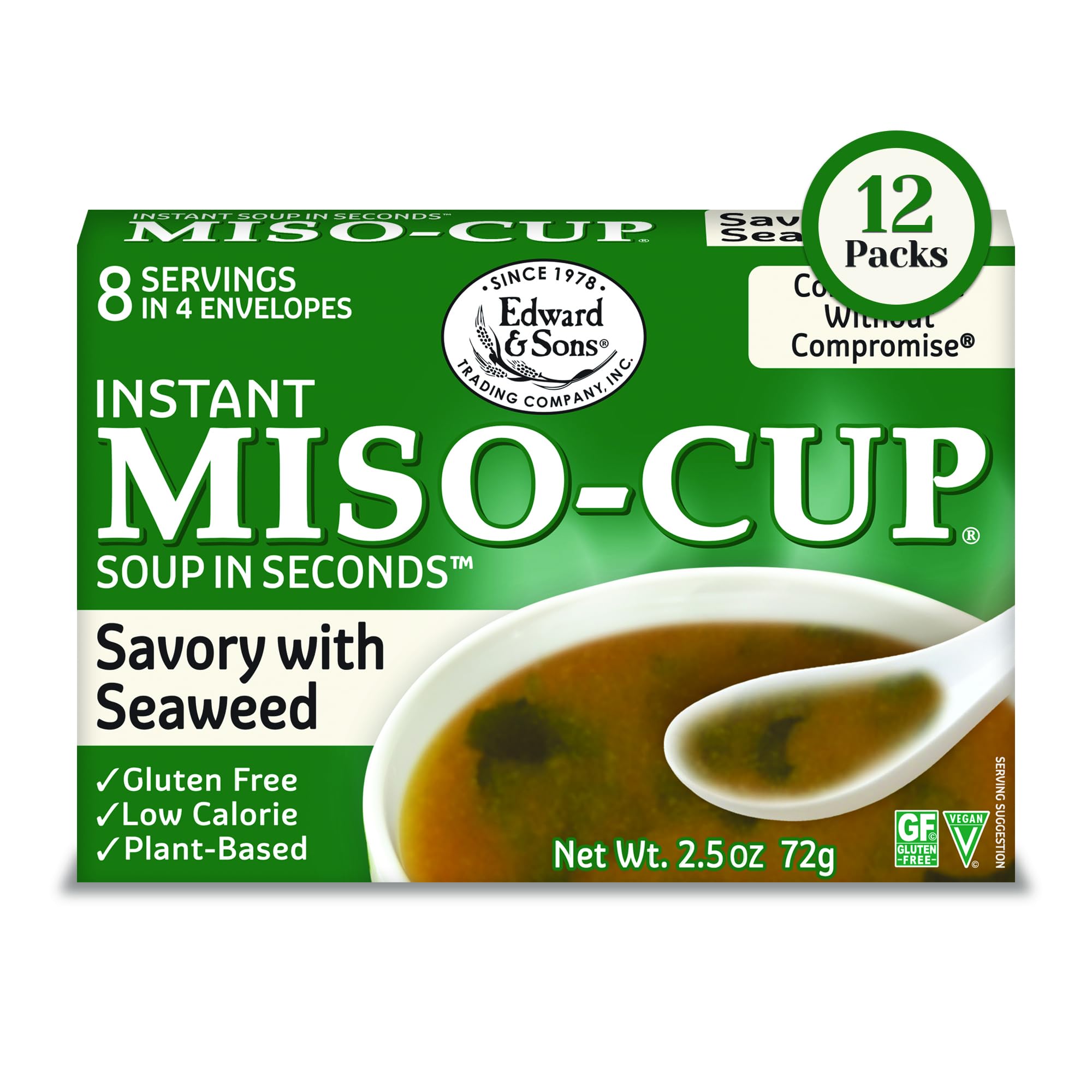 Edward & Sons Miso Soup Mix Instant Seaweed