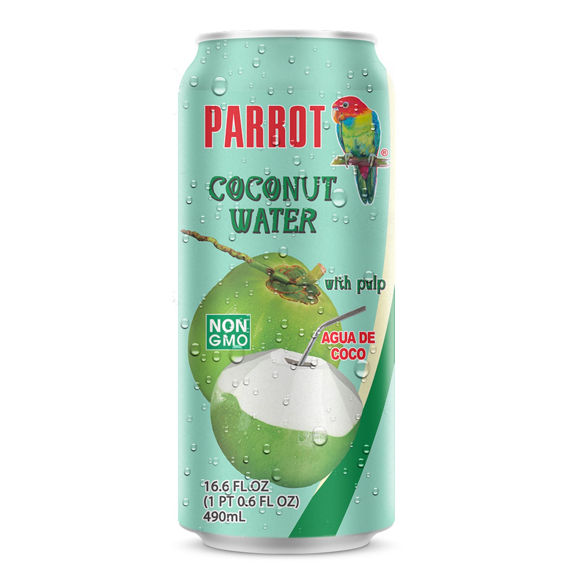 Parrot Water Coconut with Pulp Plant Based Beverage
