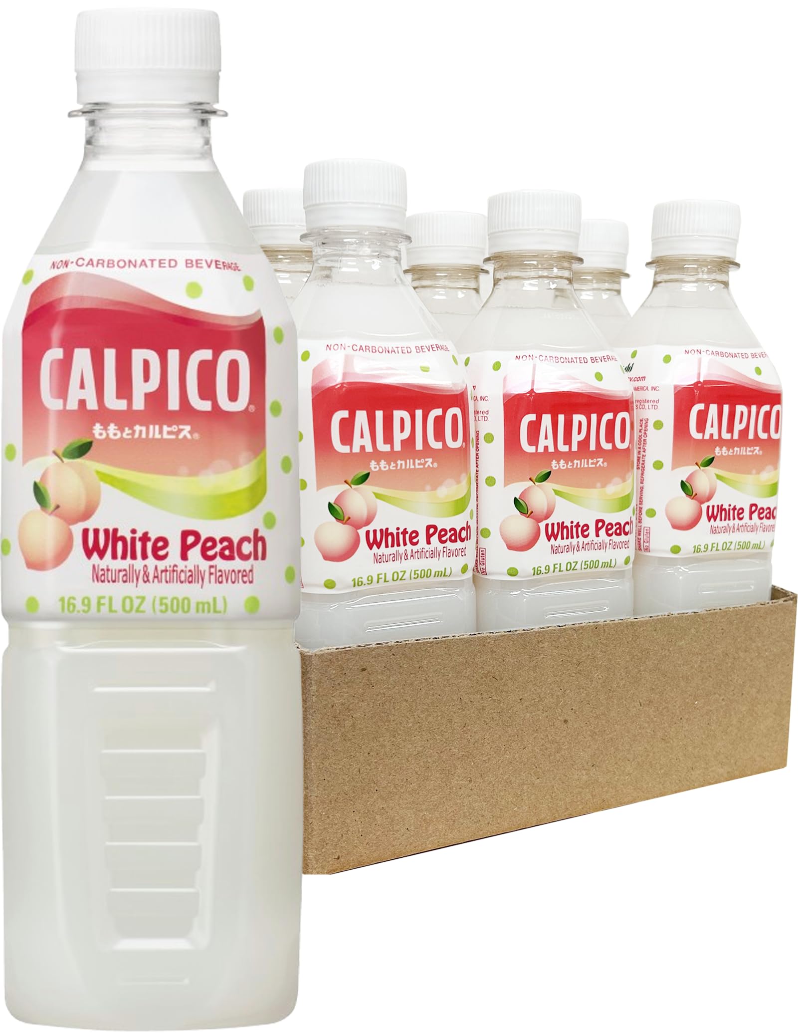 CALPICO (Pack Of 18) Calpico Water White Peach 16.9 Fl Oz