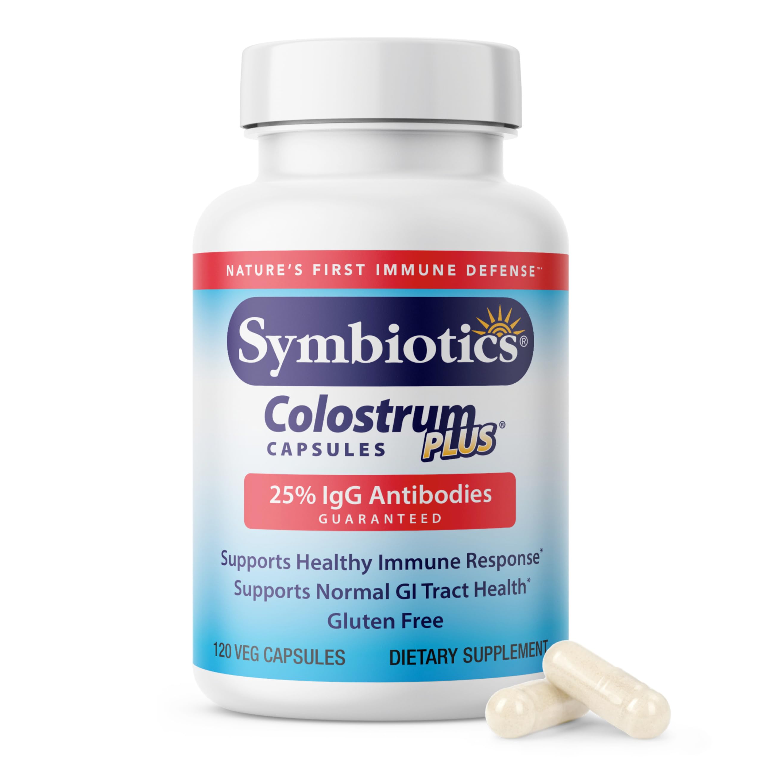 Symbiotics Colostrum Plus Probiotic Digestive Aid Capsules