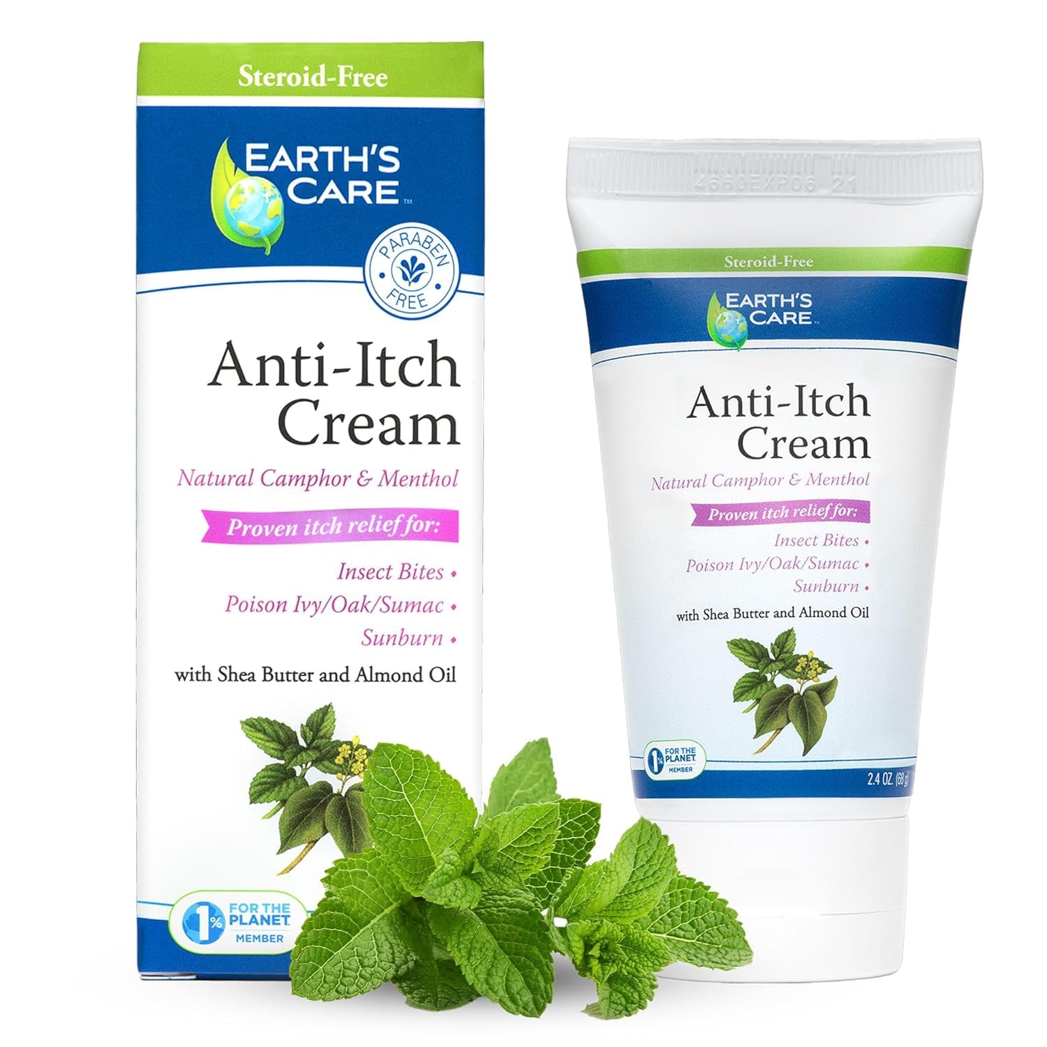 EARTHS CARE (Pack of 8) Earths Care Anti-Itch Cream for Itchy Skin Relief Topical Fir 2.5 Oz