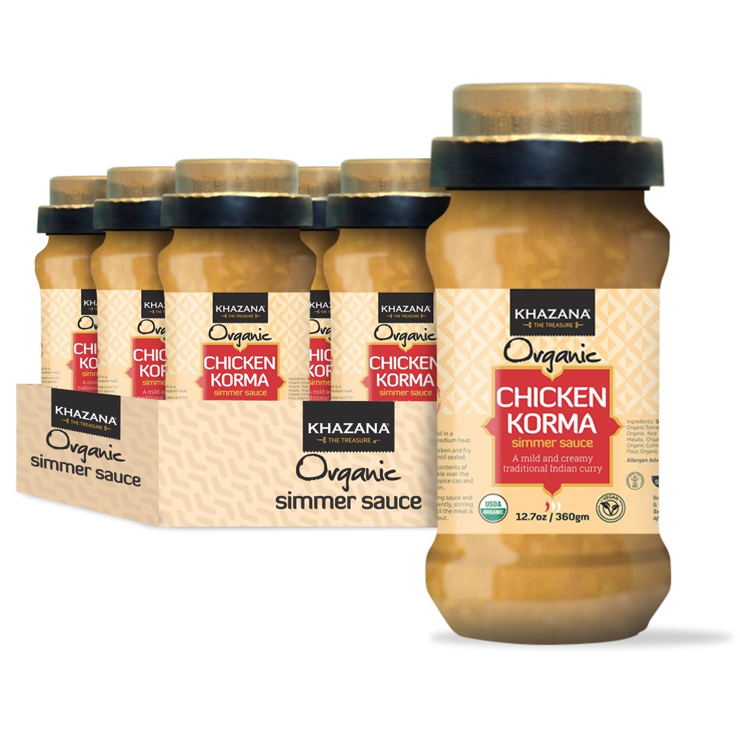 Khazana Sauce Smoked Chicken Korma Indian Condiment Dressing