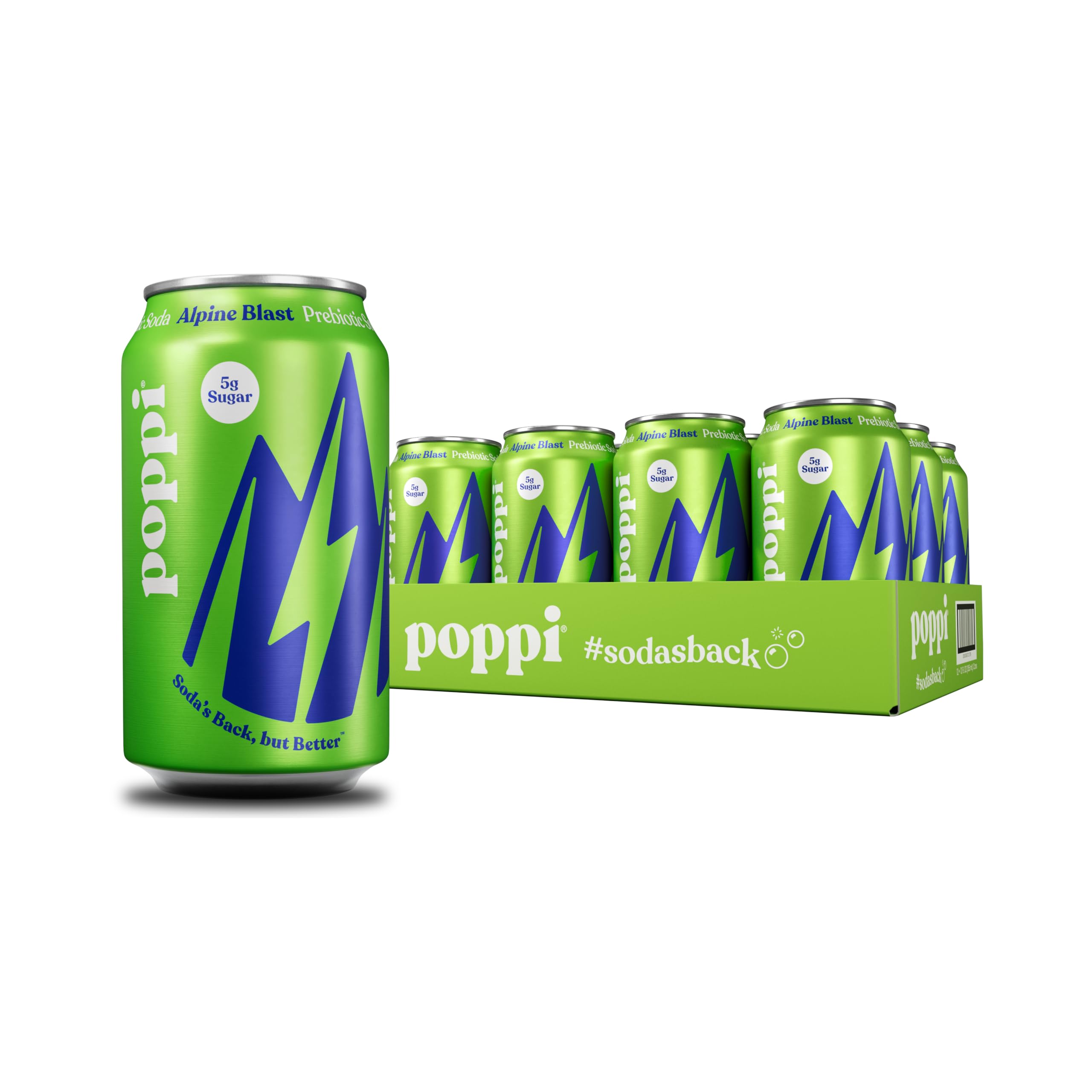 Poppi Soda Prebiotic Alpine Blast