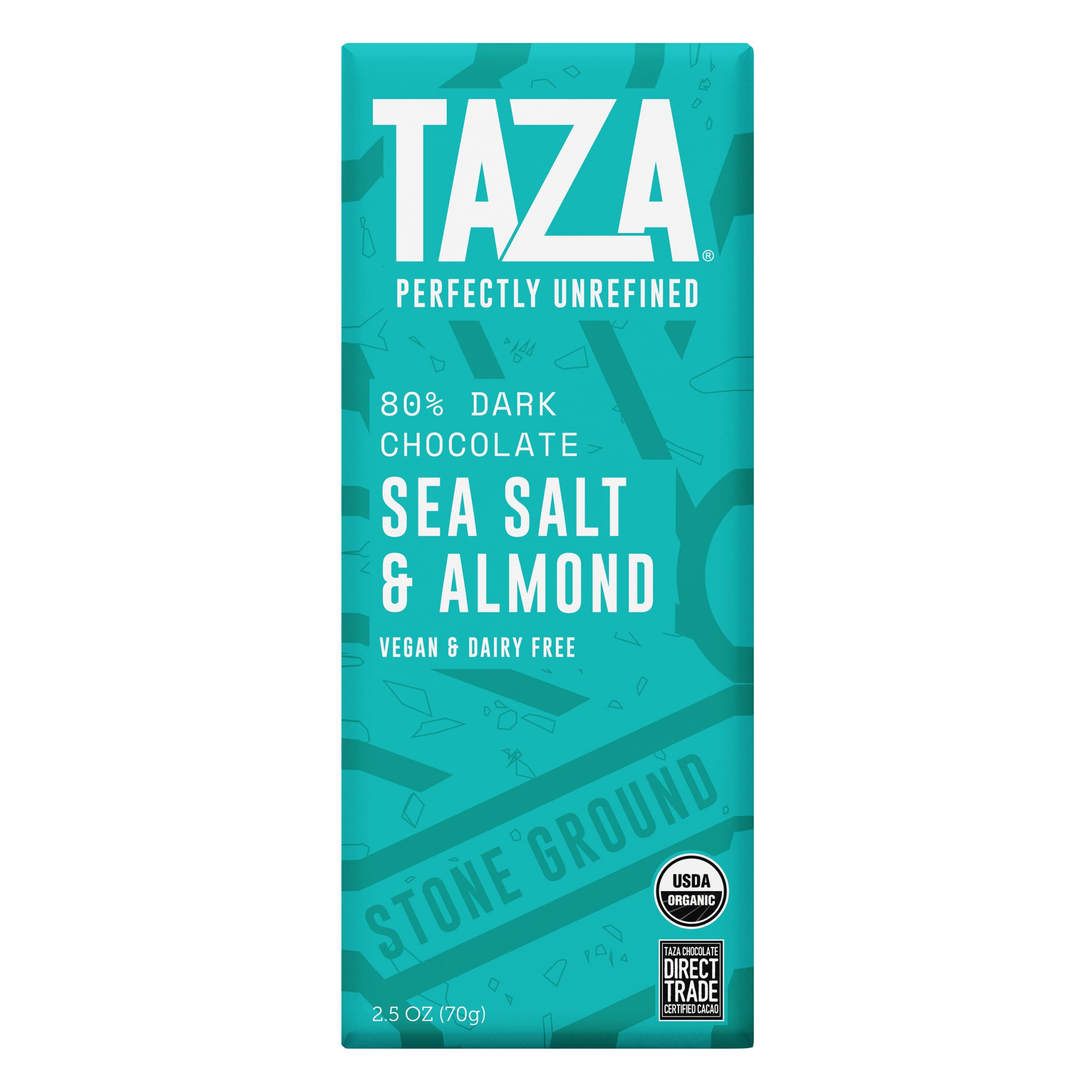 Taza Chocolate Bar Chocolate Almond Sea Salt Organ