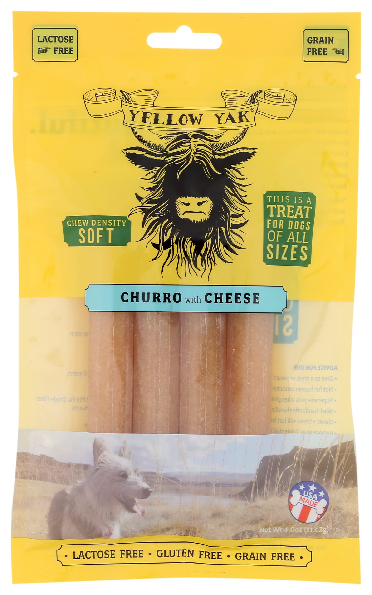 Yellow Yak Dog Chew Churro Chicken