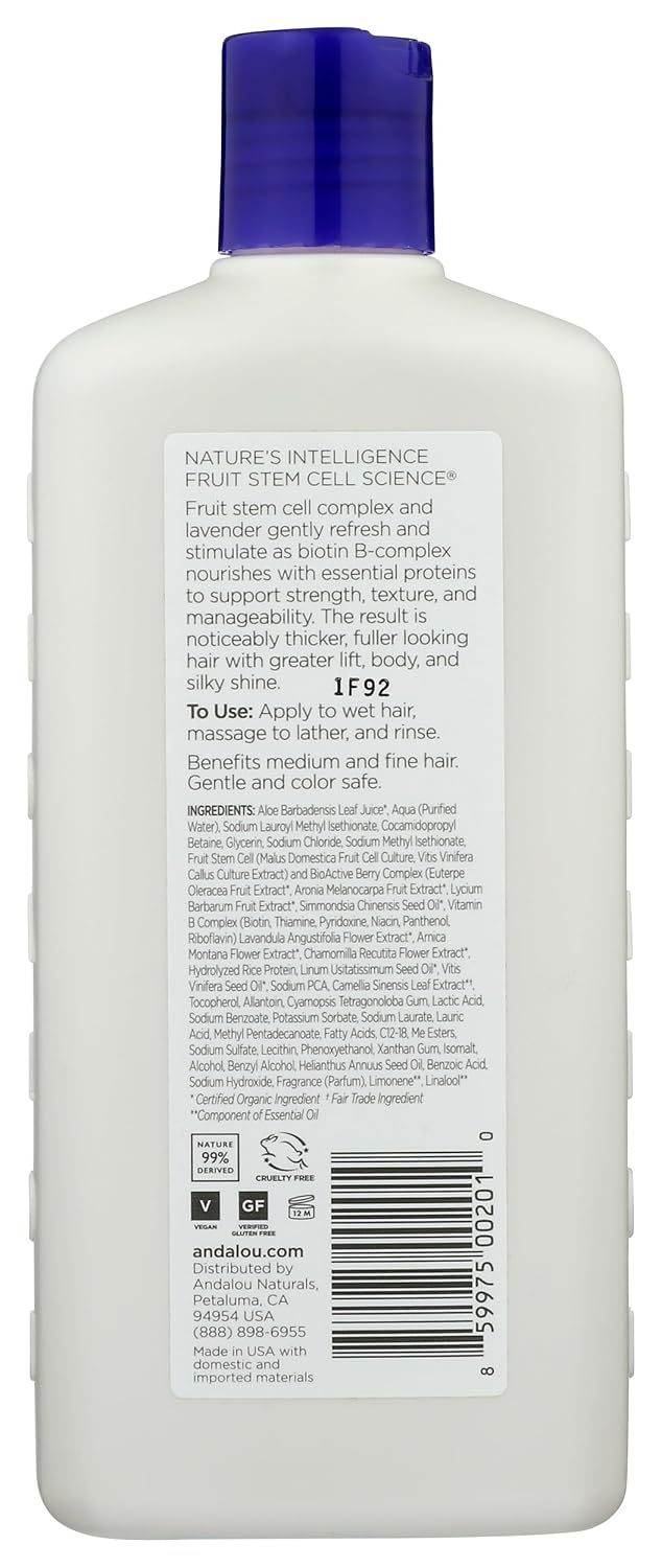 ANDALOU NATURAL (Pack of 8) Andalou Naturals Shampoo Lavender & Biotin 11.5 Oz