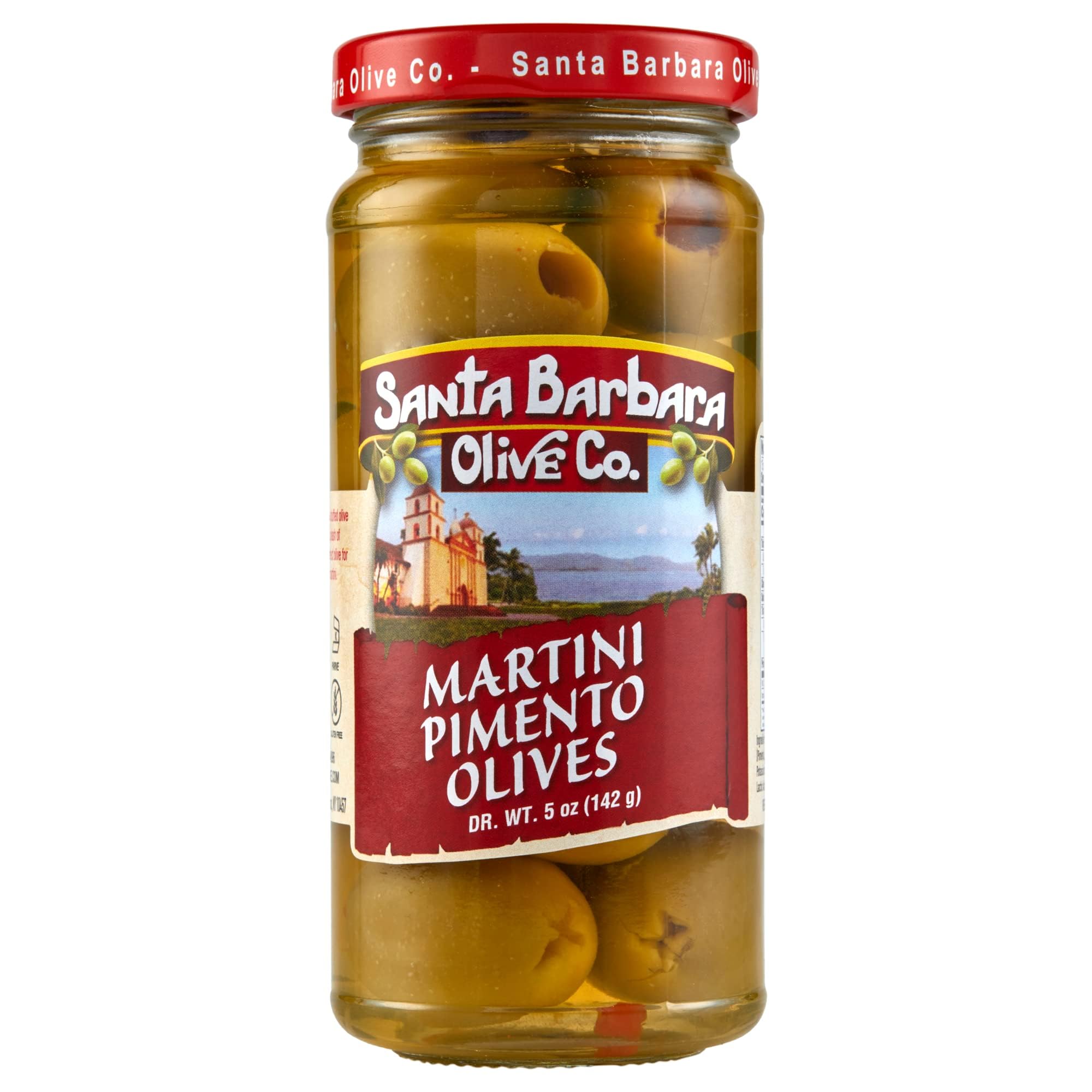 Santa Barbara Olive Co Stuffed Martini Pimento Olives Jar