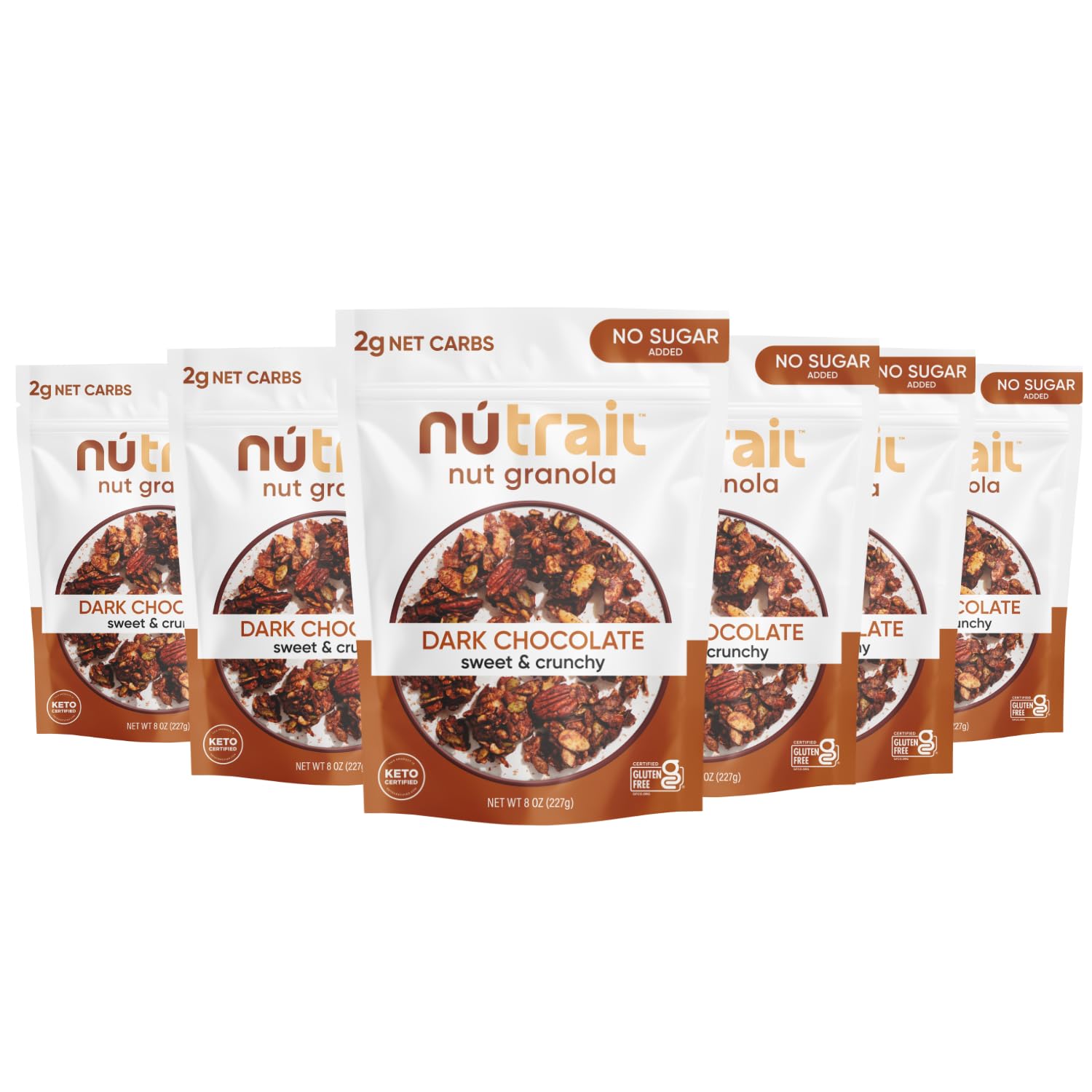 Nutrail Dark Chocolate Nut Granola Crunchy Cereal