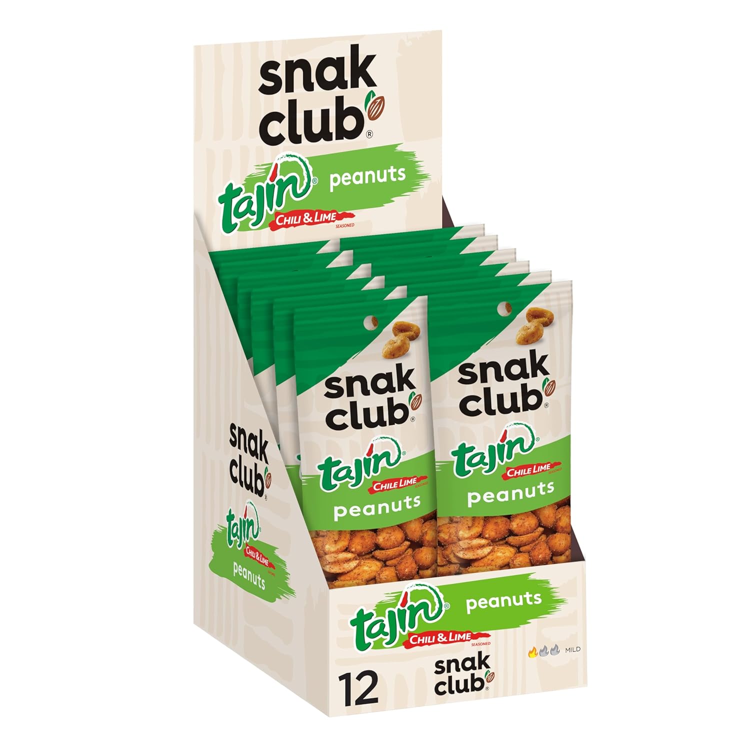 SNAK CLUB EB (Pack Of 24) Snak Club Eb Peanut Tajin Classico 1.5 Oz - 2 Boxes 12 each
