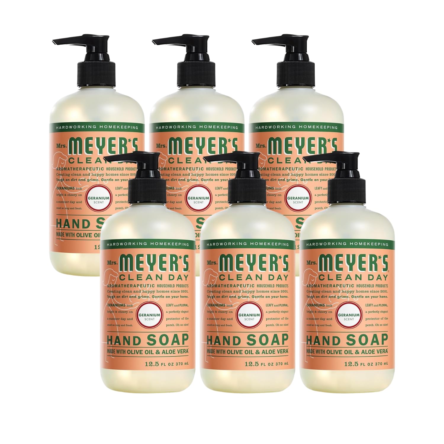 Mrs. Meyer's Clean Day CLEAN DAY Liquid Hand Soap, Geranium Scent