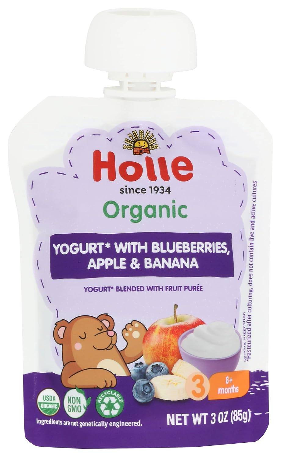 Holle Baby Blueberry Apple Banana Yogurt