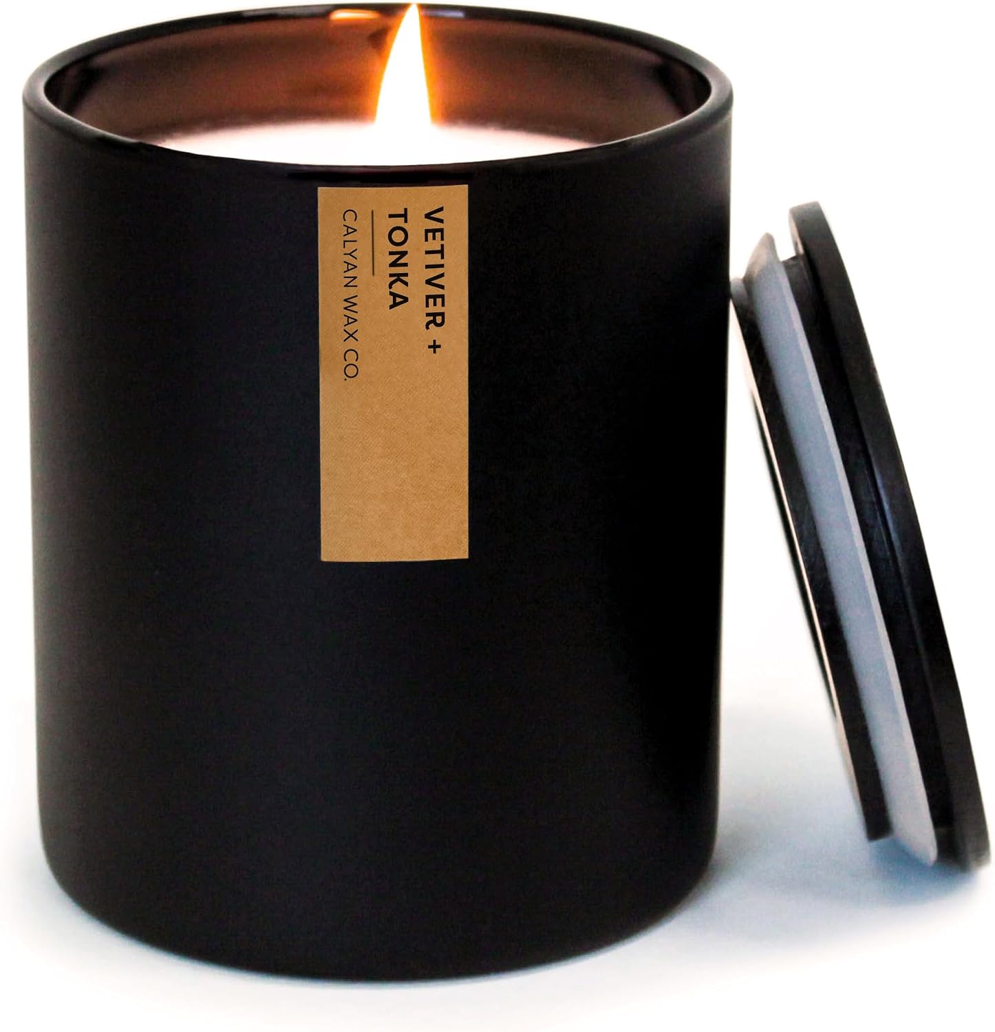 CALYAN WAX CO (Pack of 3) Calyan Wax Co Soy Black Vetiver Tonka Container Candle 10.2 Oz