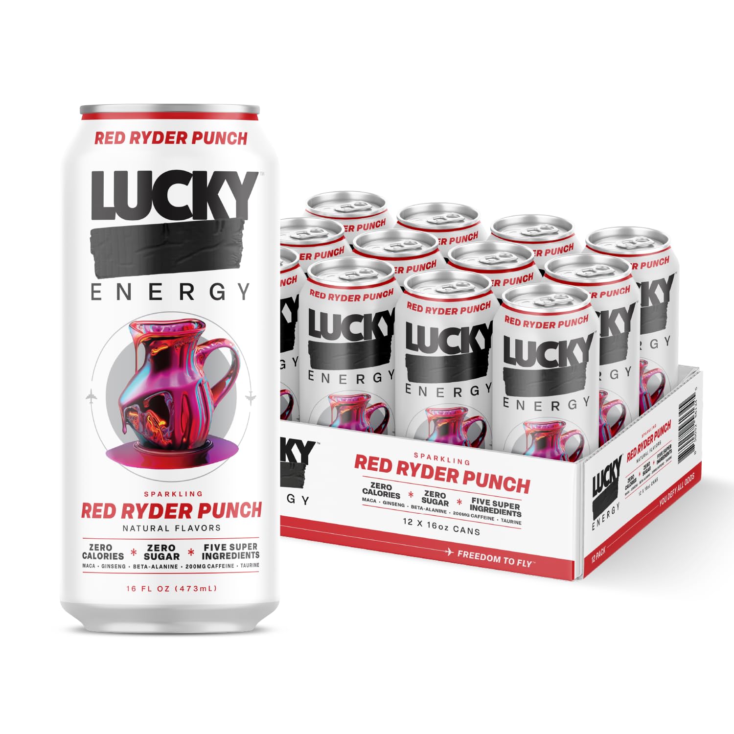 Lucky Energy Beverage Energy Red Ryder Punch