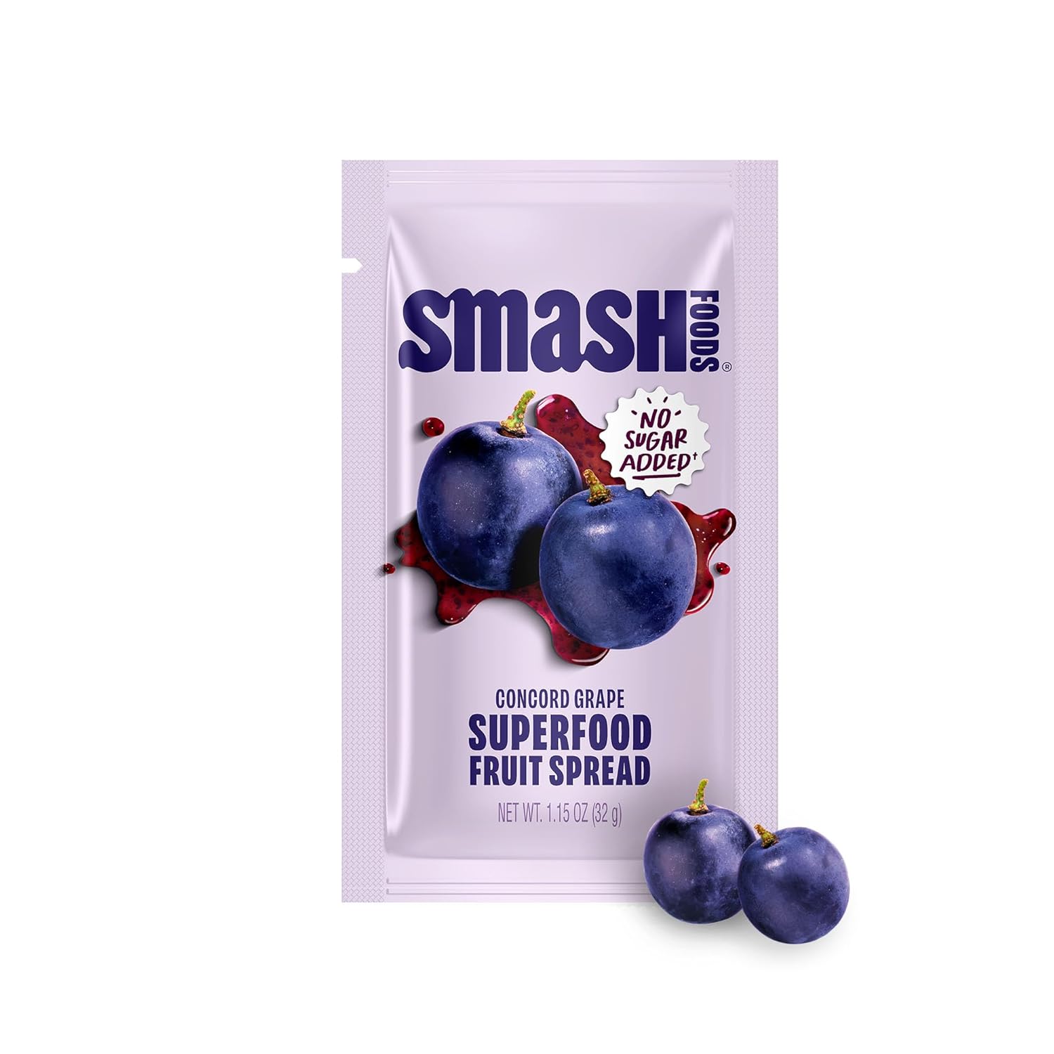 SMASH FOODS (Pack Of 50) Smash Foods Jam Chia Grape Sea Salt 1.15 Oz