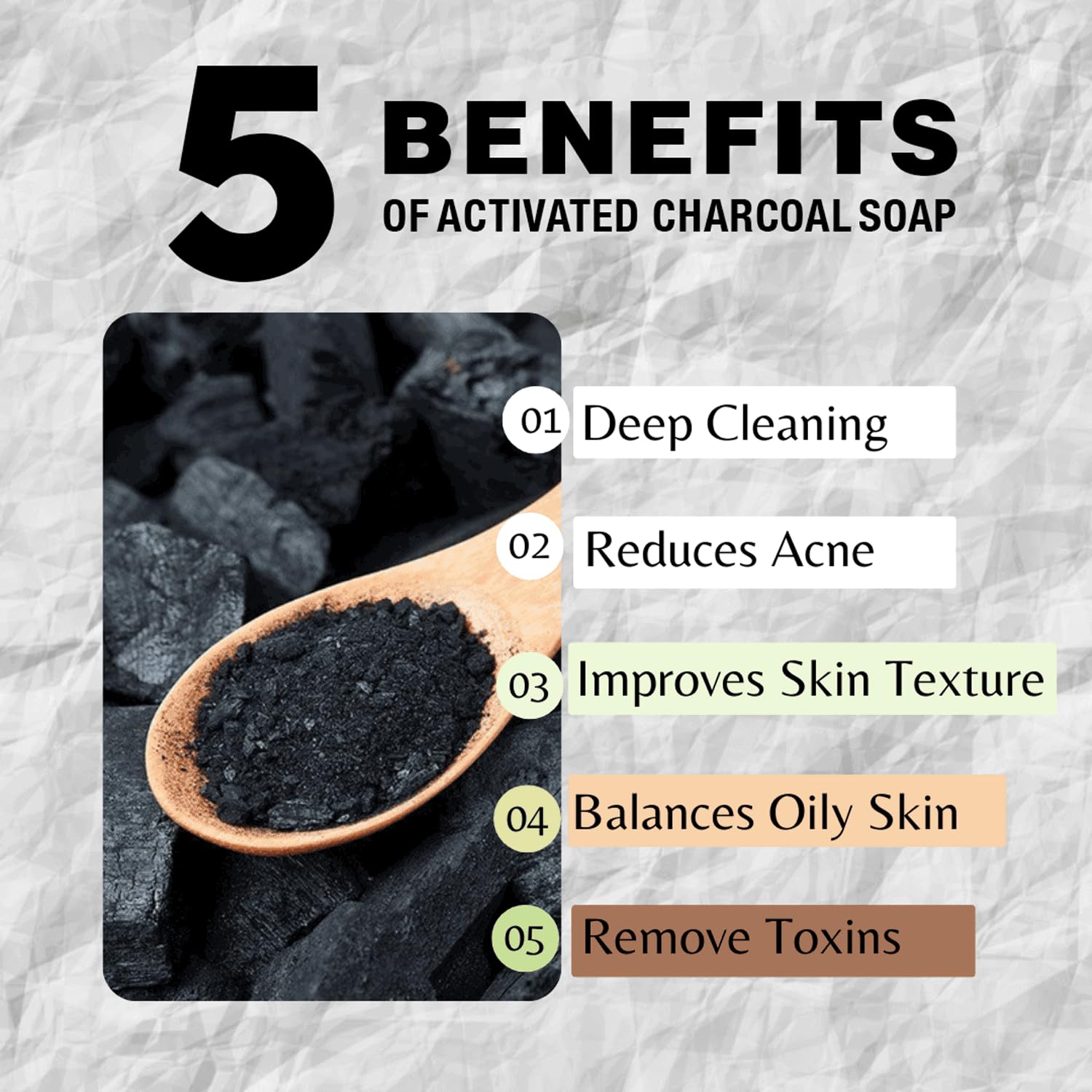 ONE WITH NATURE (Pack Of 12) One With Nature Soap Bar Activated Charcoal 7 Oz