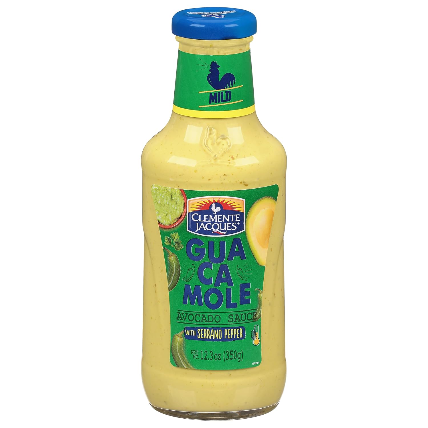CLEMENTE JACQUE (Pack of 18) Clemente Jacque Avocado Serrano Sauce Authentic Mexican Con 12.3 Oz