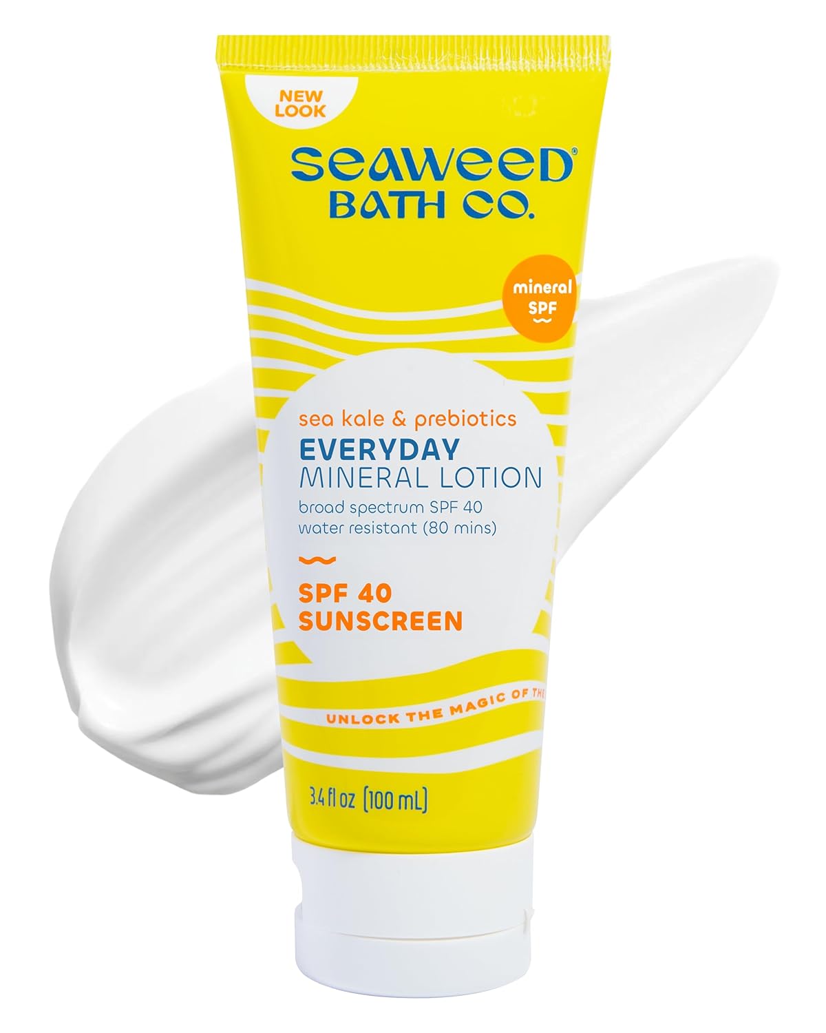 SEAWEED BATH CO (Pack of 4) Seaweed Bath Co Sunscreen Lotion SPF 40 Sun Protection 3.4 Fl Oz