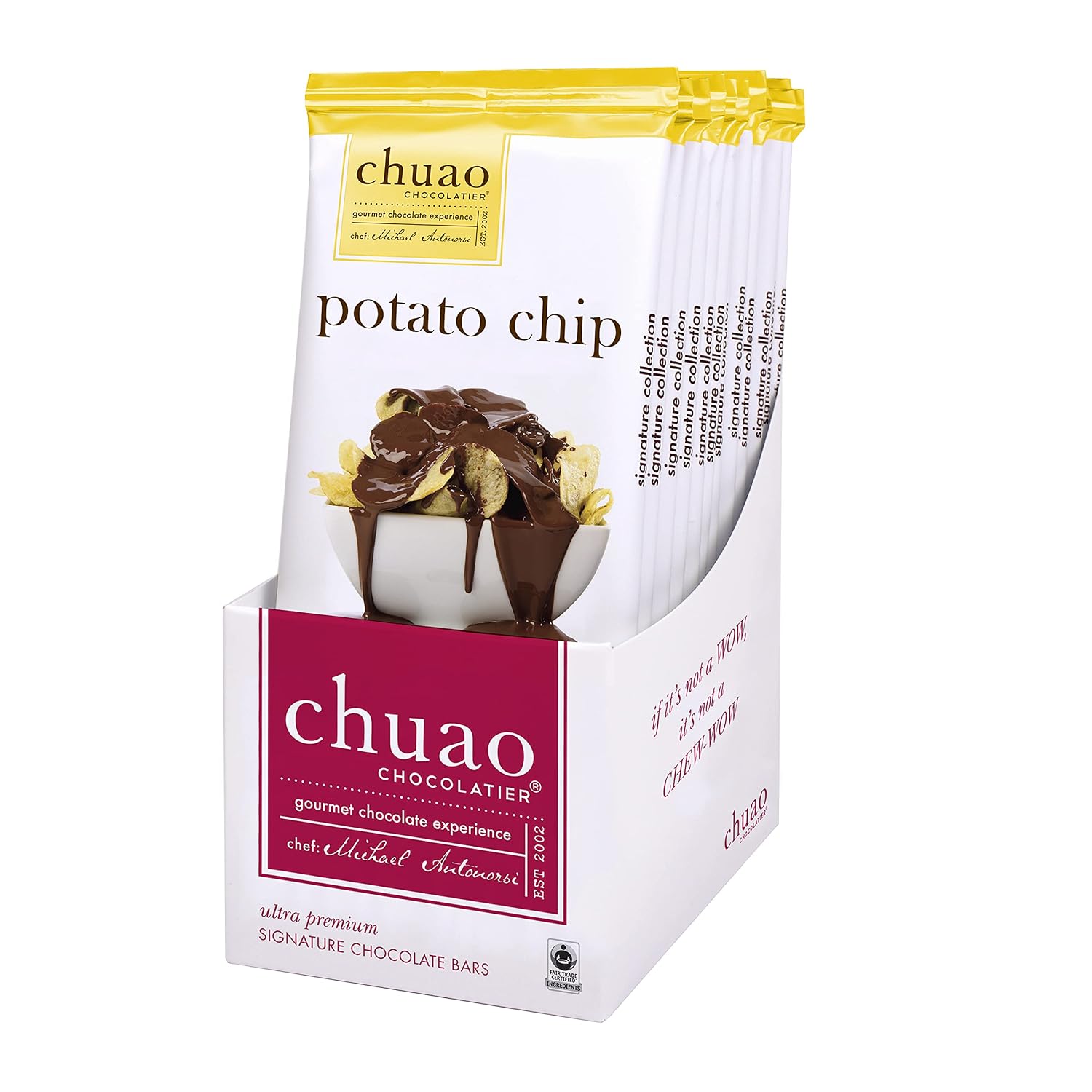 Chuao Chocolatiers Milk Chocolate Bar with Potato Chips