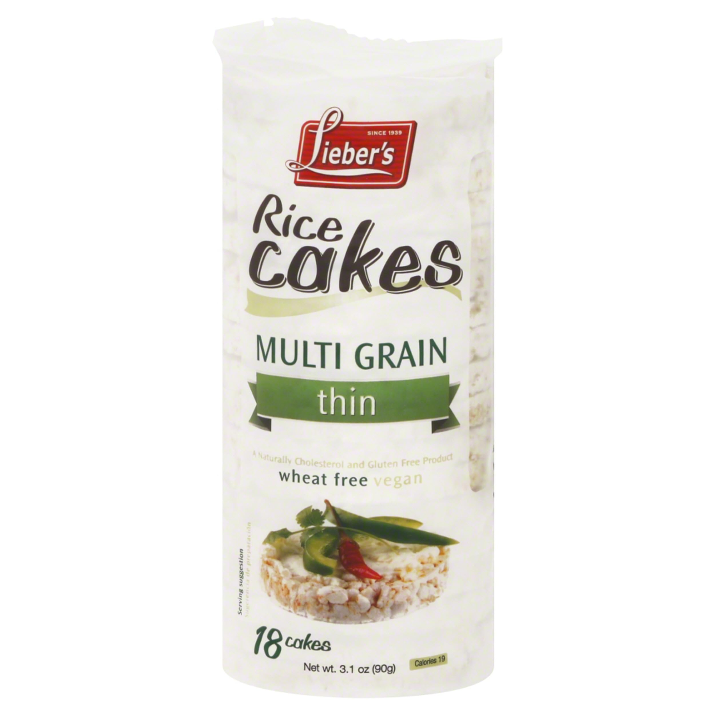 Liebers Thin Multigrain Rice Cakes