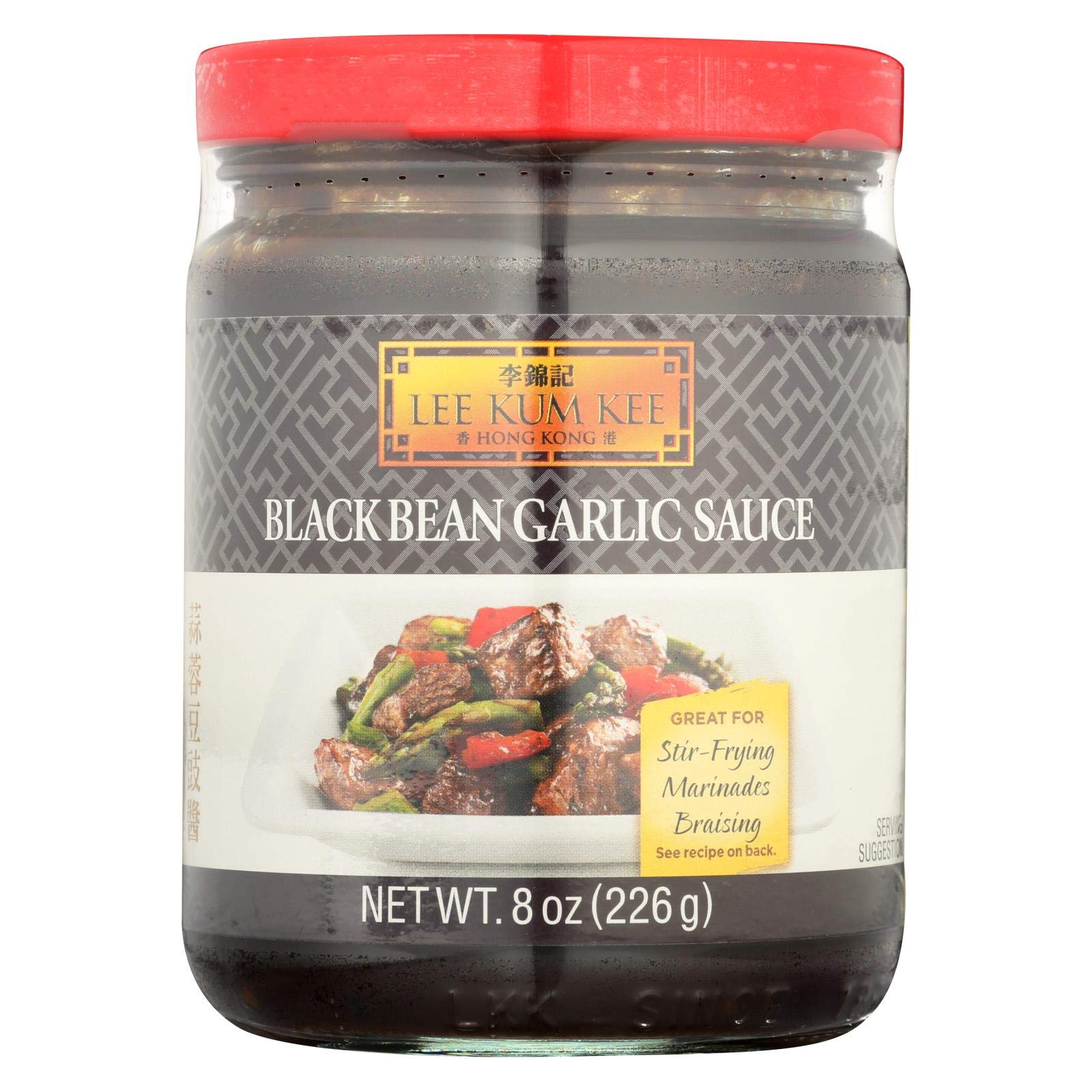 LEE KUM KEE (Pack of 18) Lee Kum Kee Black Bean Garlic Sauce Condiment 8 Oz