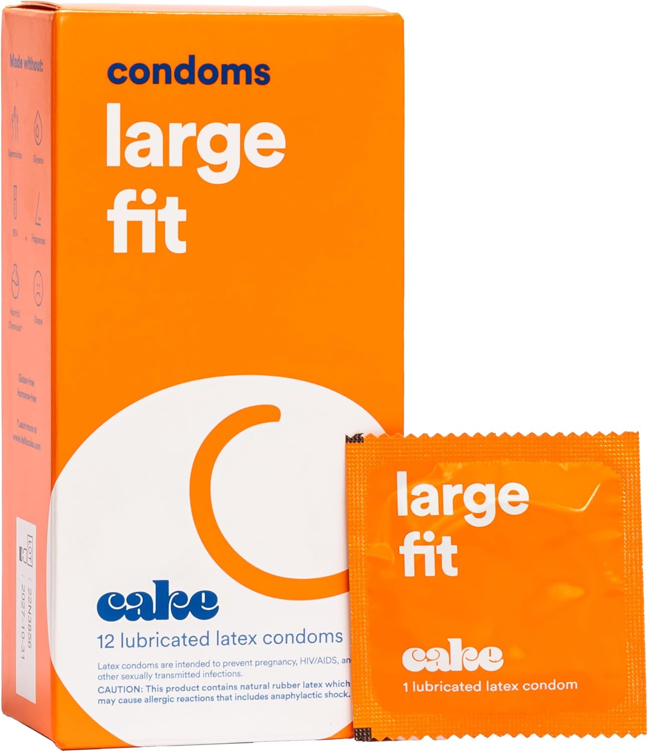 HELLO CAKE (Pack of 8) Hello Cake Condoms Large Size 12 Pieces