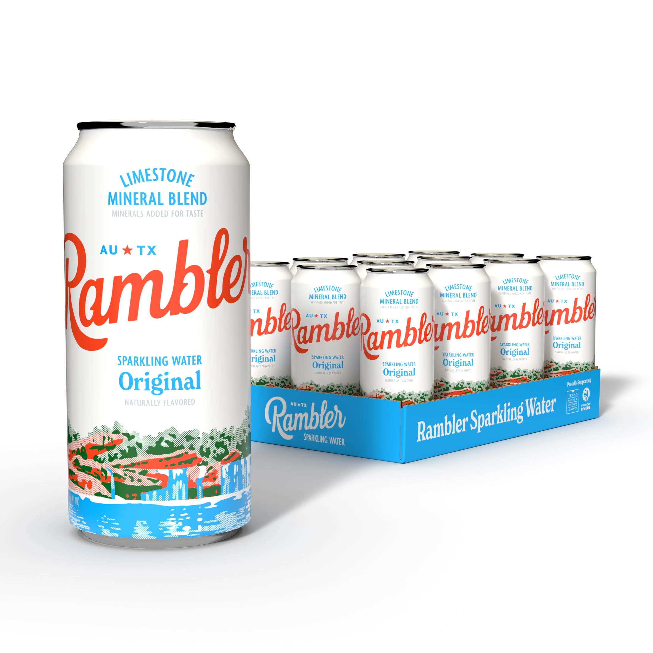 RAMBLER (Pack of 24) Rambler Water Sparkling Original 16 Fl Oz