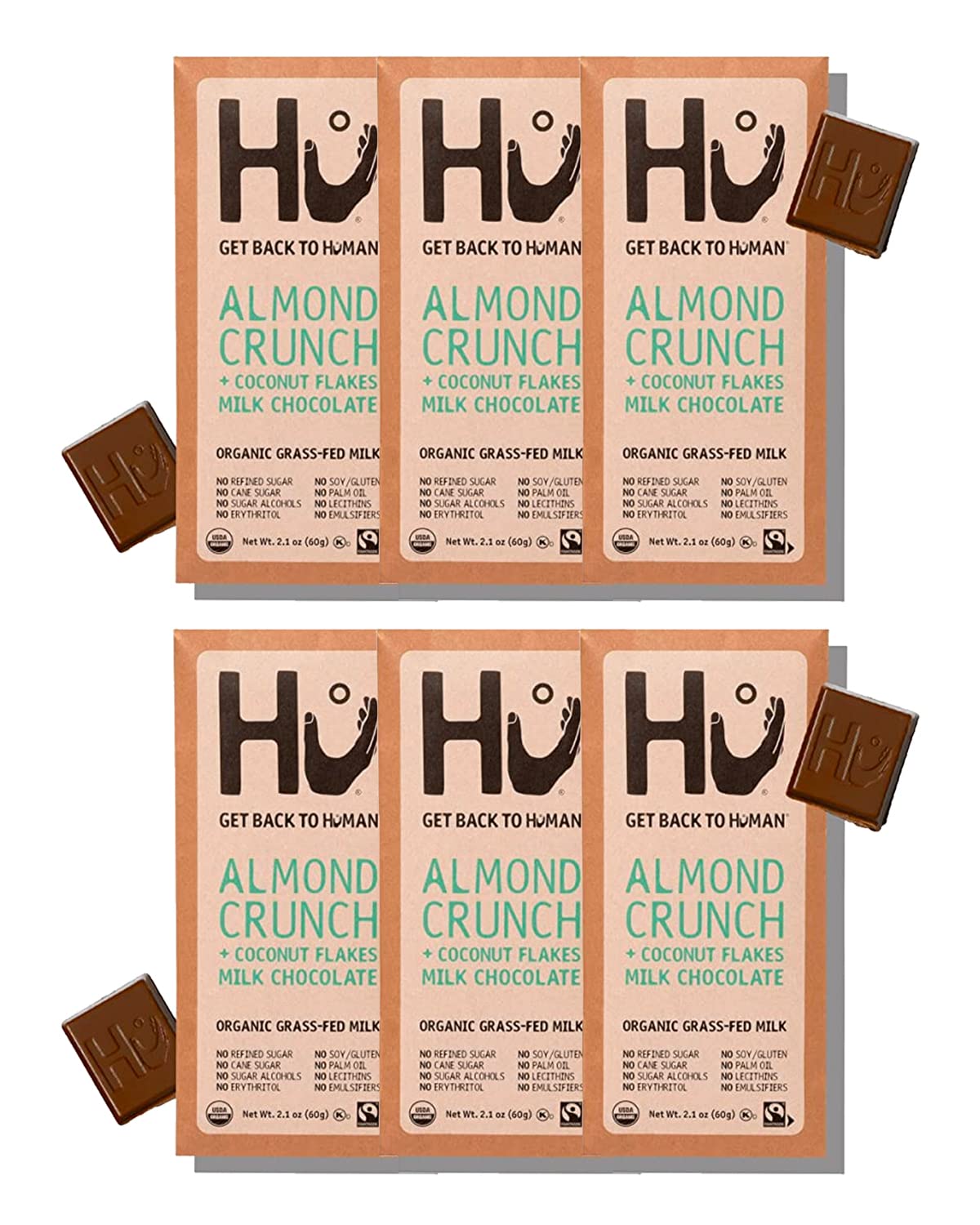 Hu Bar Almond Crunch Coconut Flake