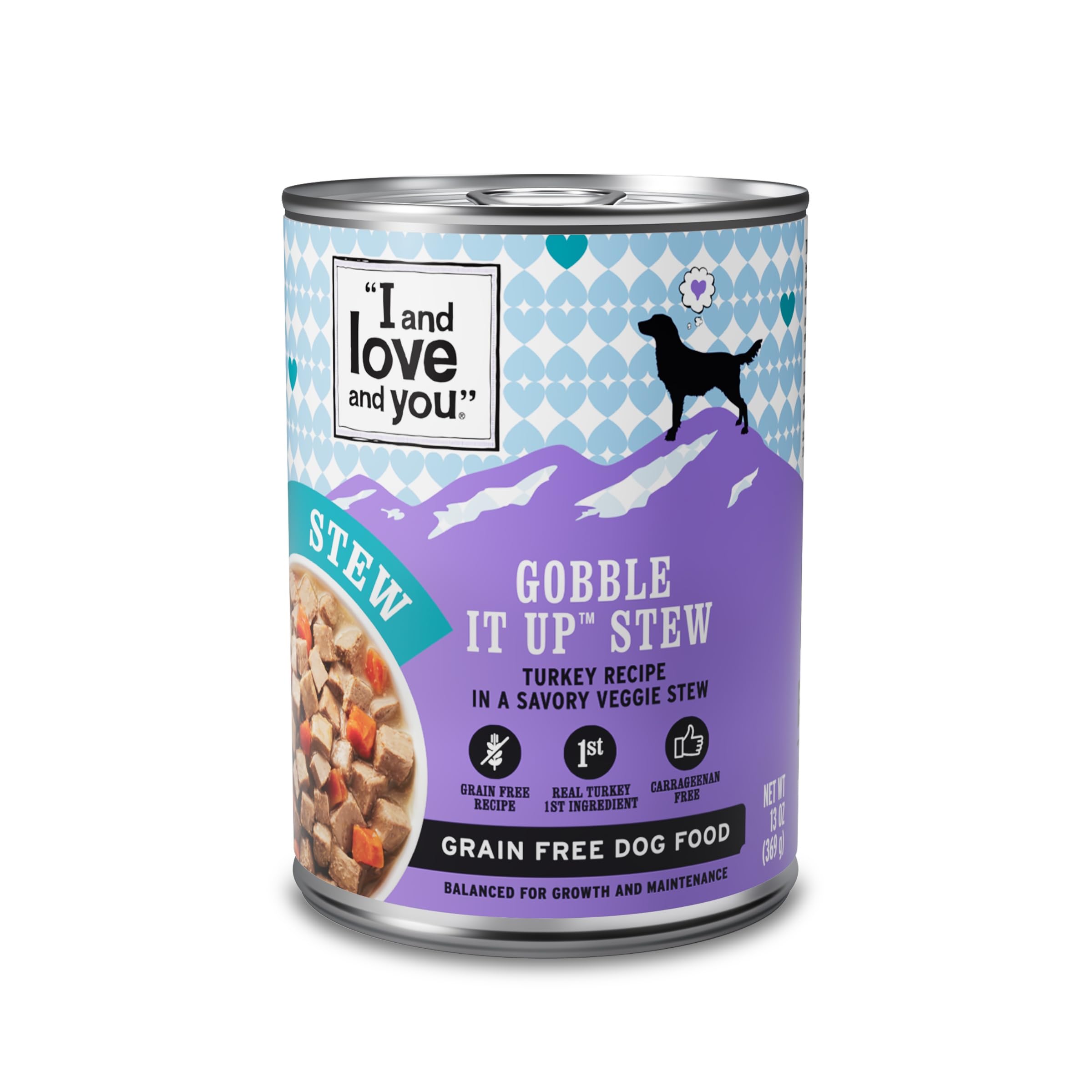 I&Love&You Wet Dog Food, Gobble It Up Stew, Turkey Recipe