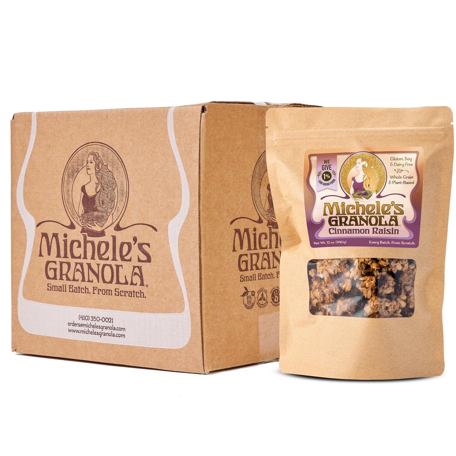 Michele's Granol Cinnamon Raisin Granola Natural Cold Cereal