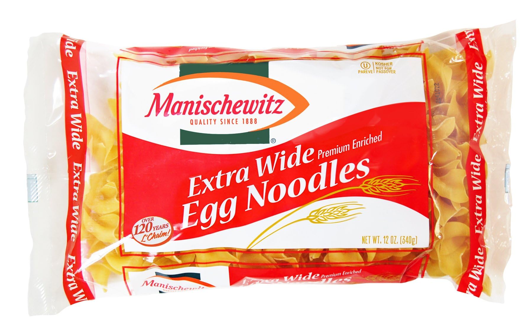 Manischewitz Egg Noodle X-Wide Kosher Pasta