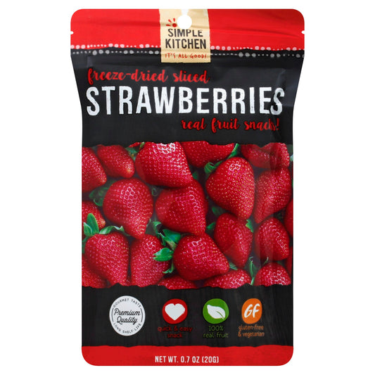 Simple Kitchen Strawberries Freeze Dried 0.7 oz (Pack of 6)